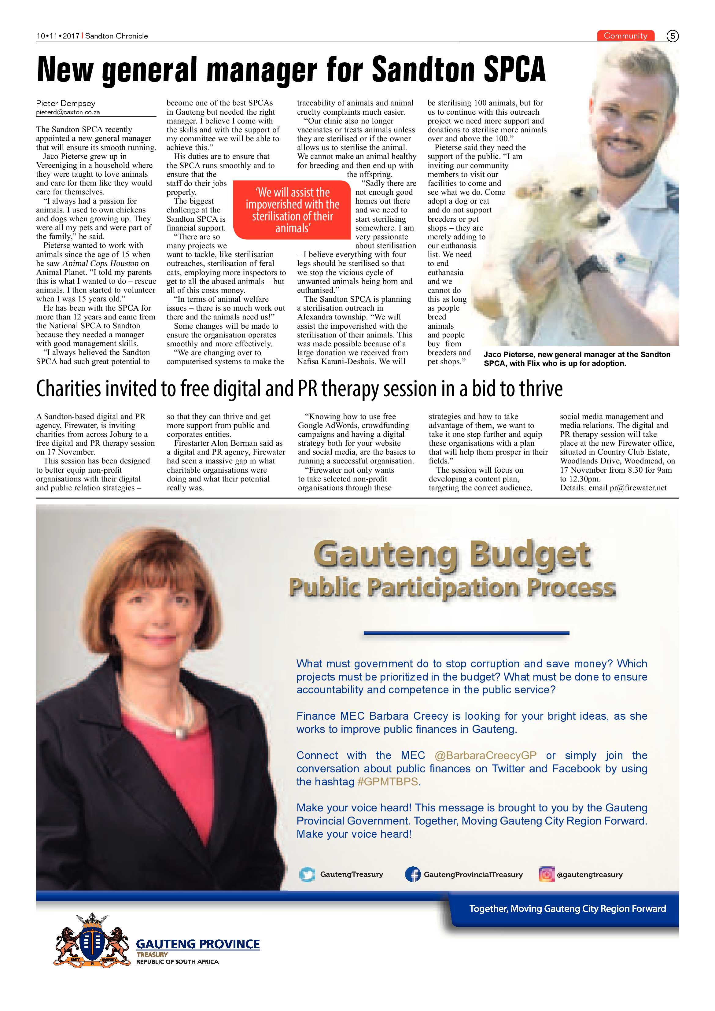 Sandton Chronicle 10 November 2017 page 5