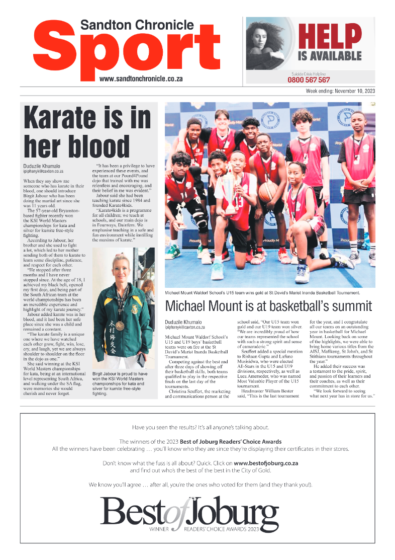 Sandton Chronicle 10 November 2023 page 12