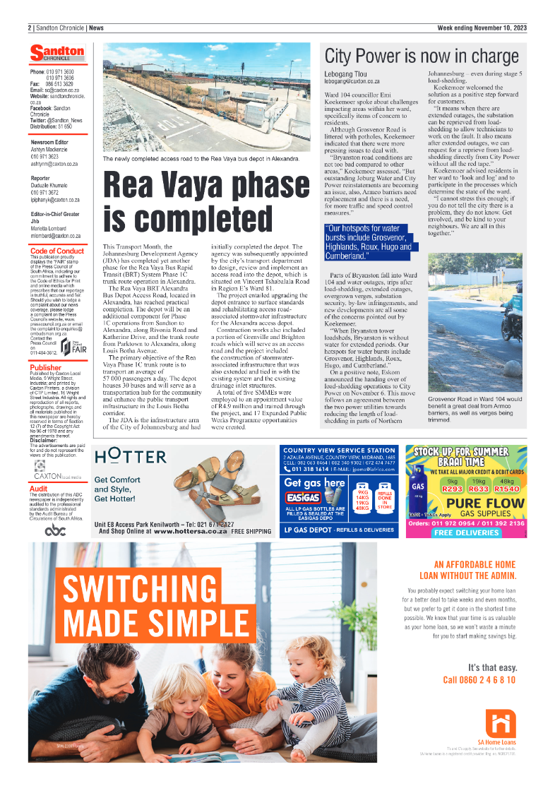 Sandton Chronicle 10 November 2023 page 2