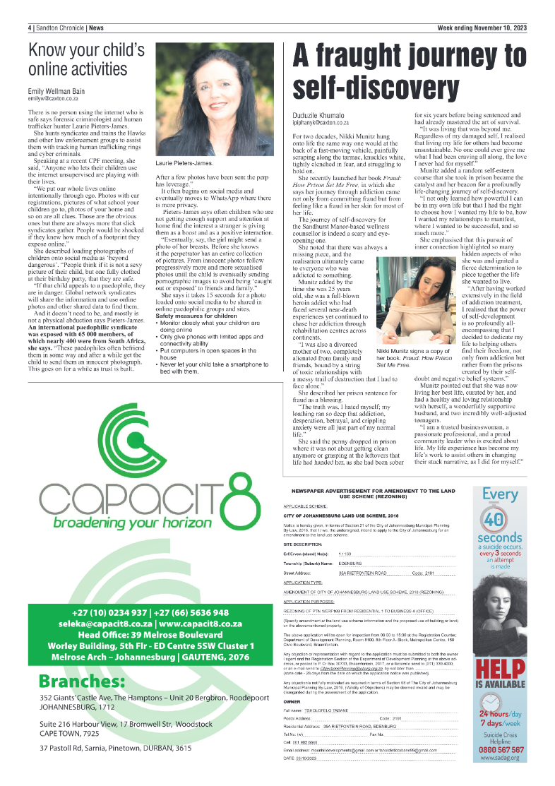 Sandton Chronicle 10 November 2023 page 4