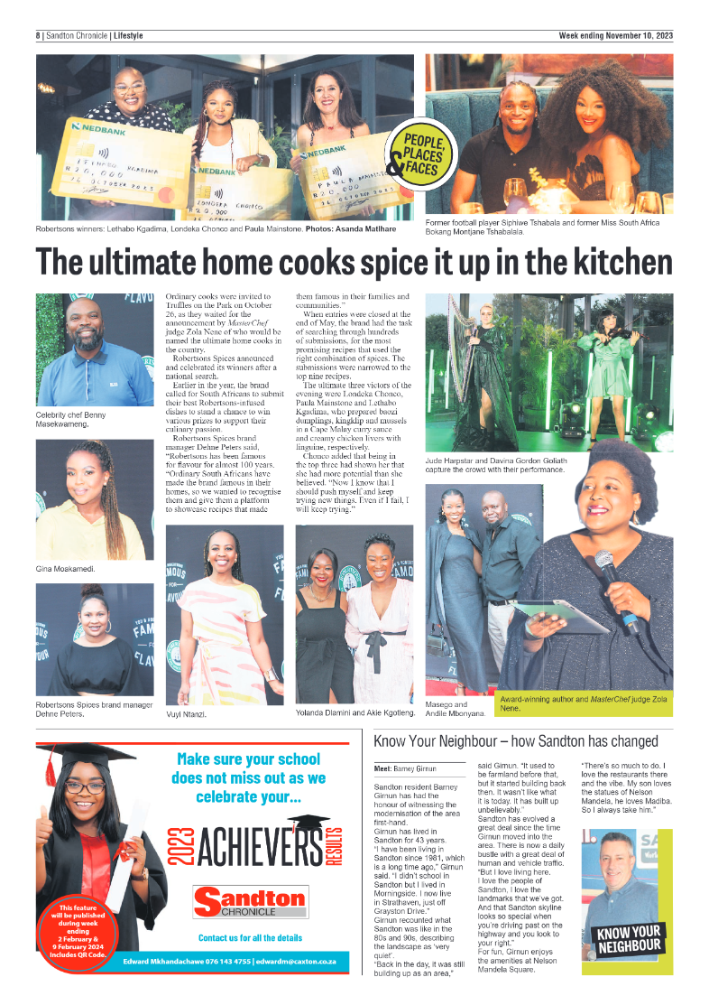 Sandton Chronicle 10 November 2023 page 8