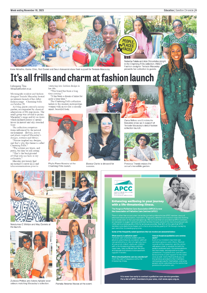 Sandton Chronicle 10 November 2023 page 9