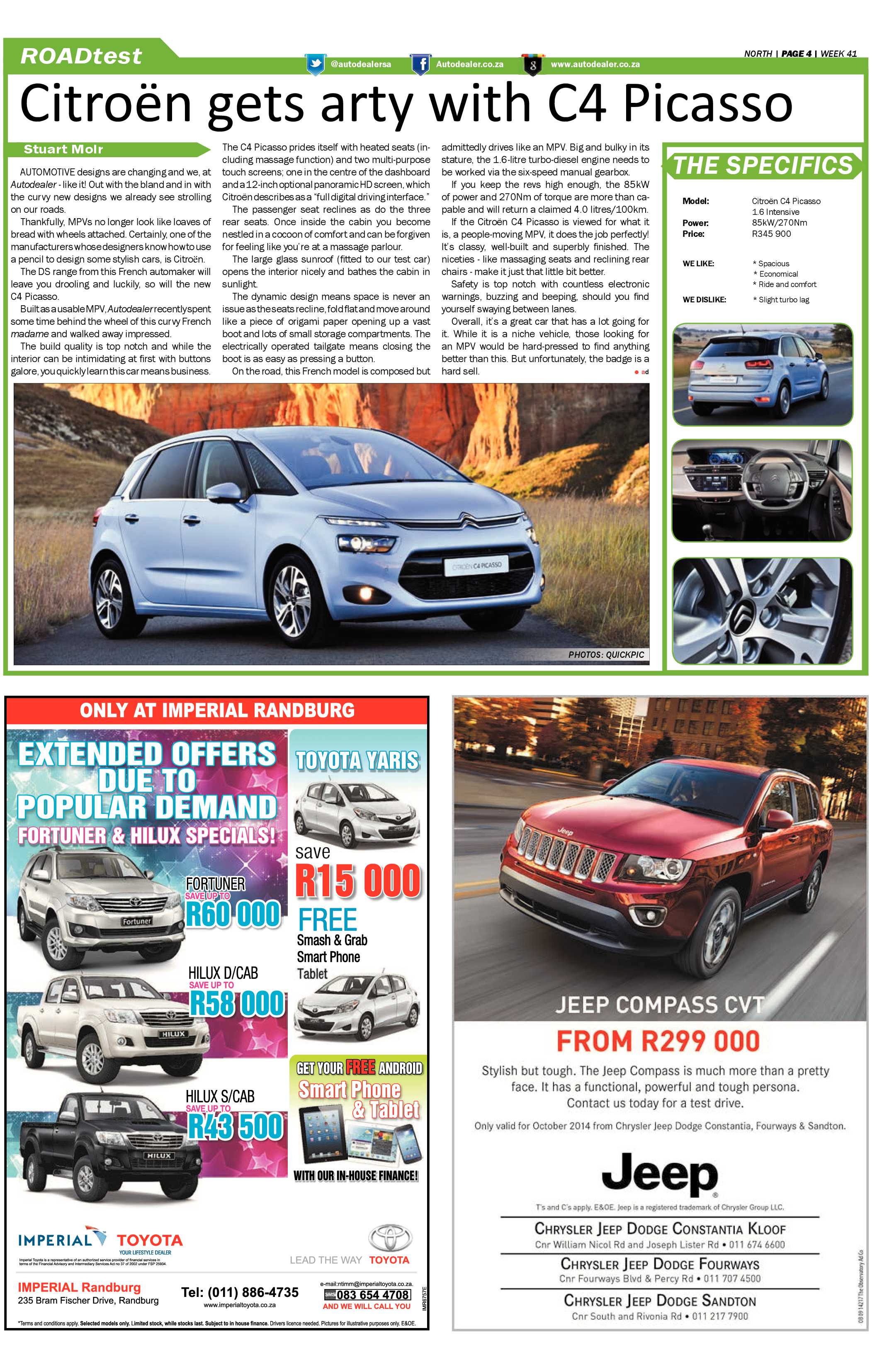 Sandton Chronicle 10 October 2014 page 18