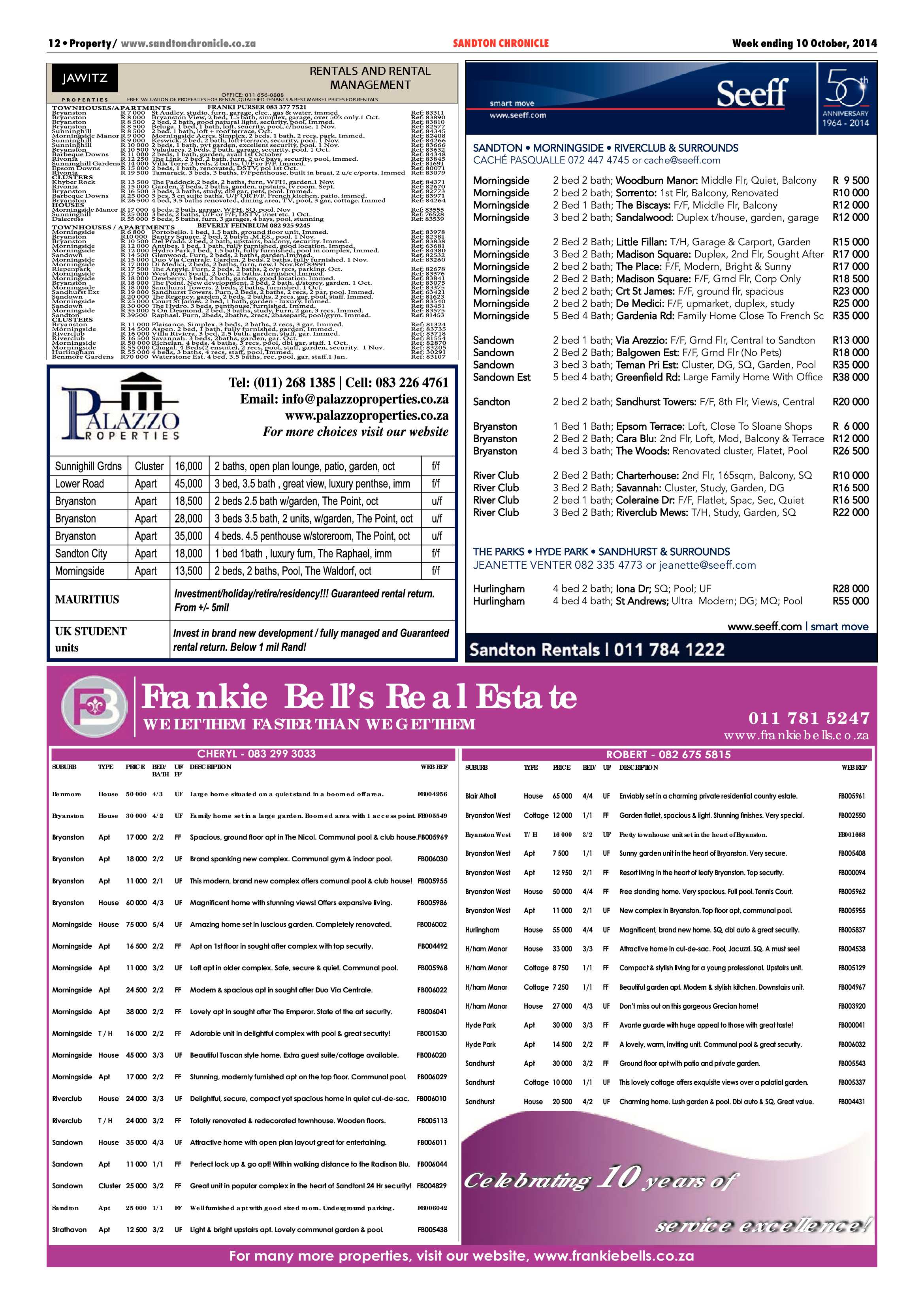 Sandton Chronicle 10 October 2014 page 32