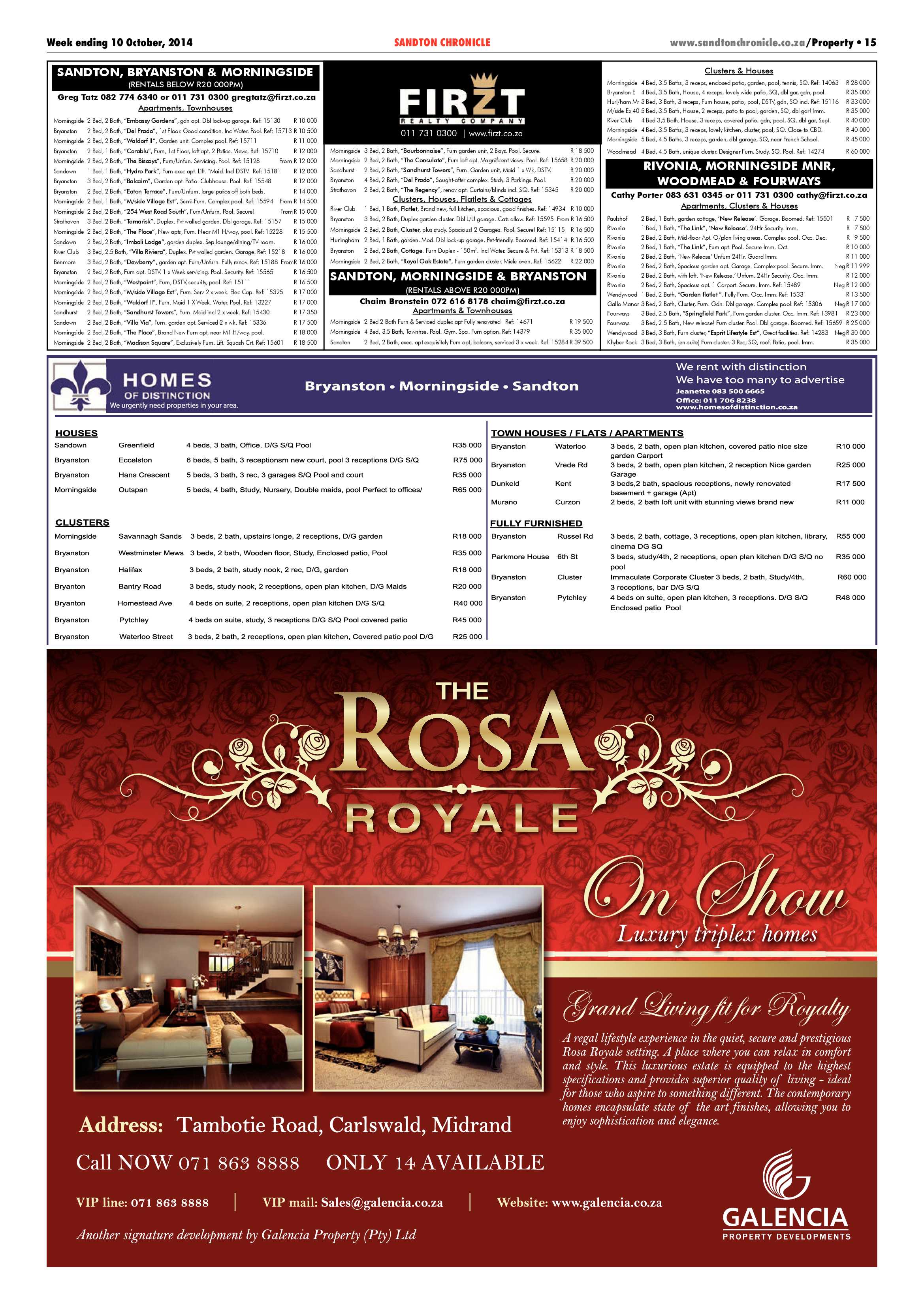 Sandton Chronicle 10 October 2014 page 35