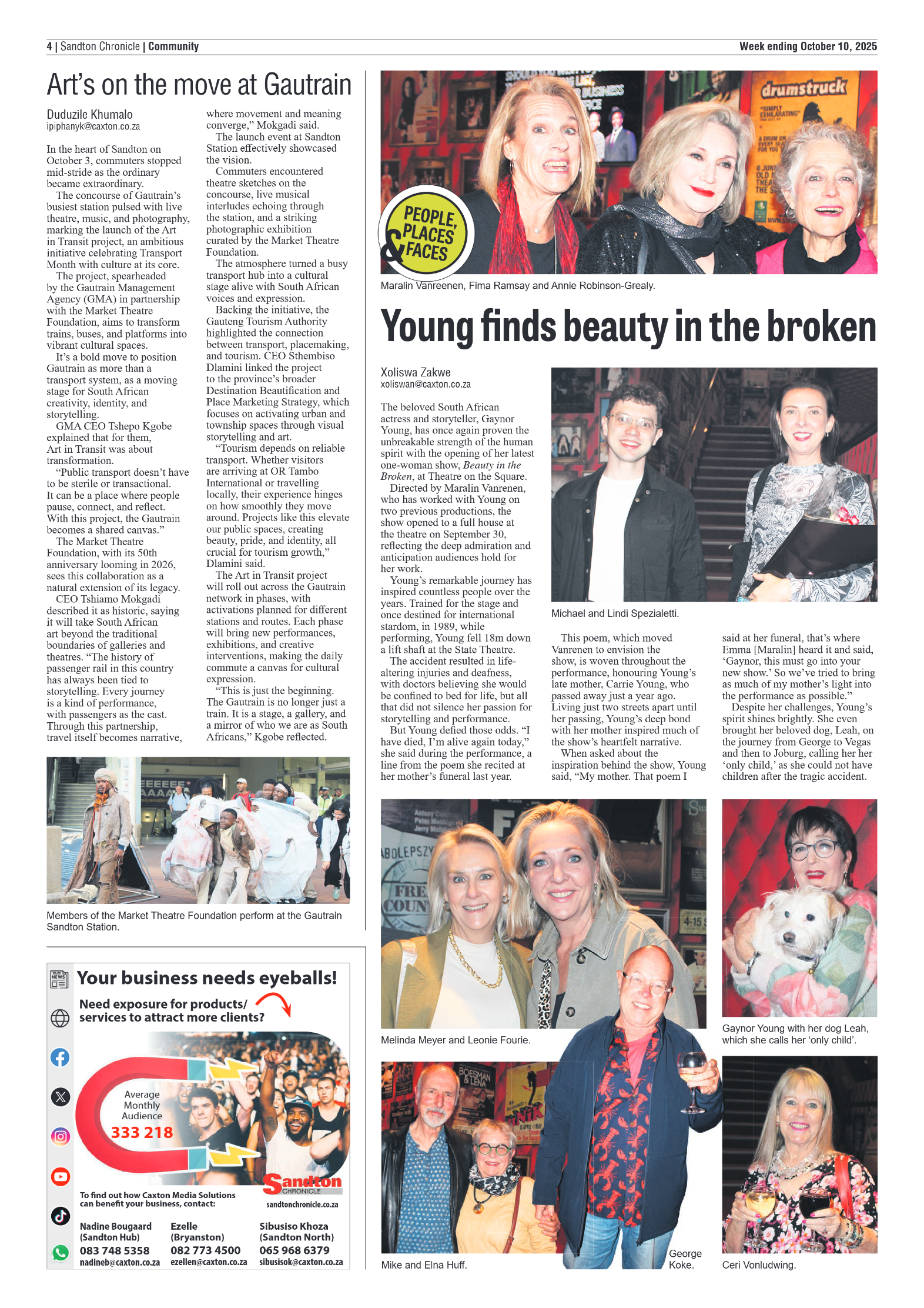 Sandton Chronicle 10 October 2025 page 4