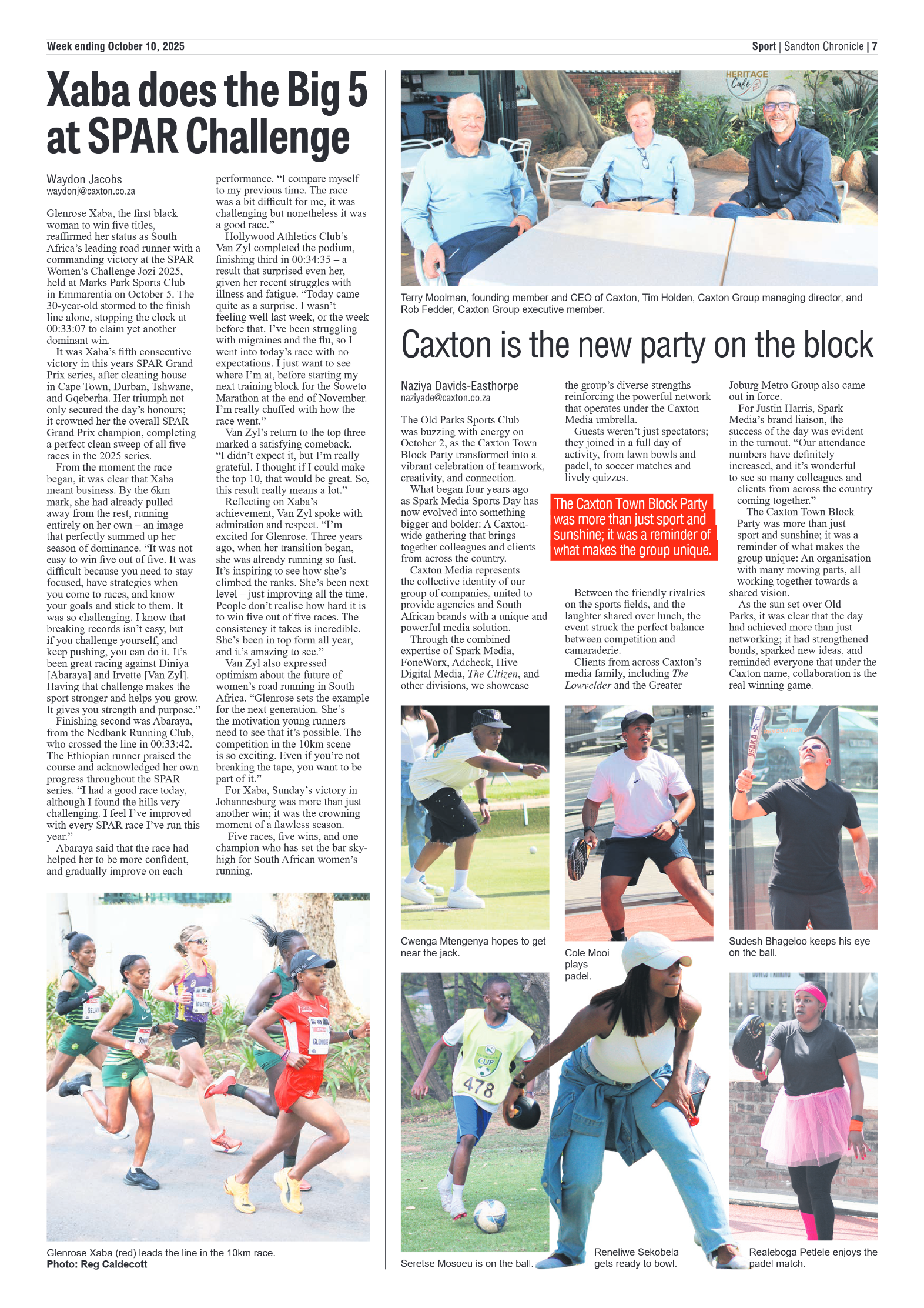 Sandton Chronicle 10 October 2025 page 7