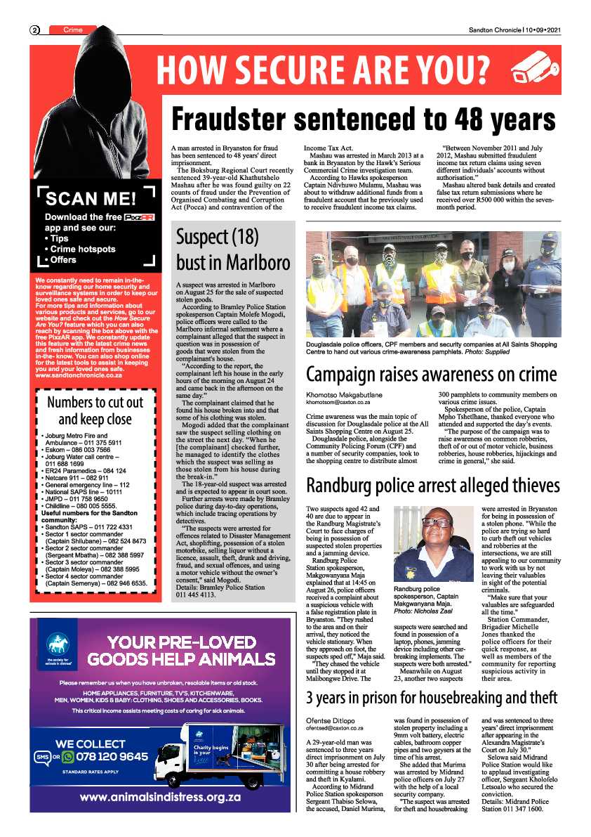 Sandton Chronicle 10 September 2021 page 2
