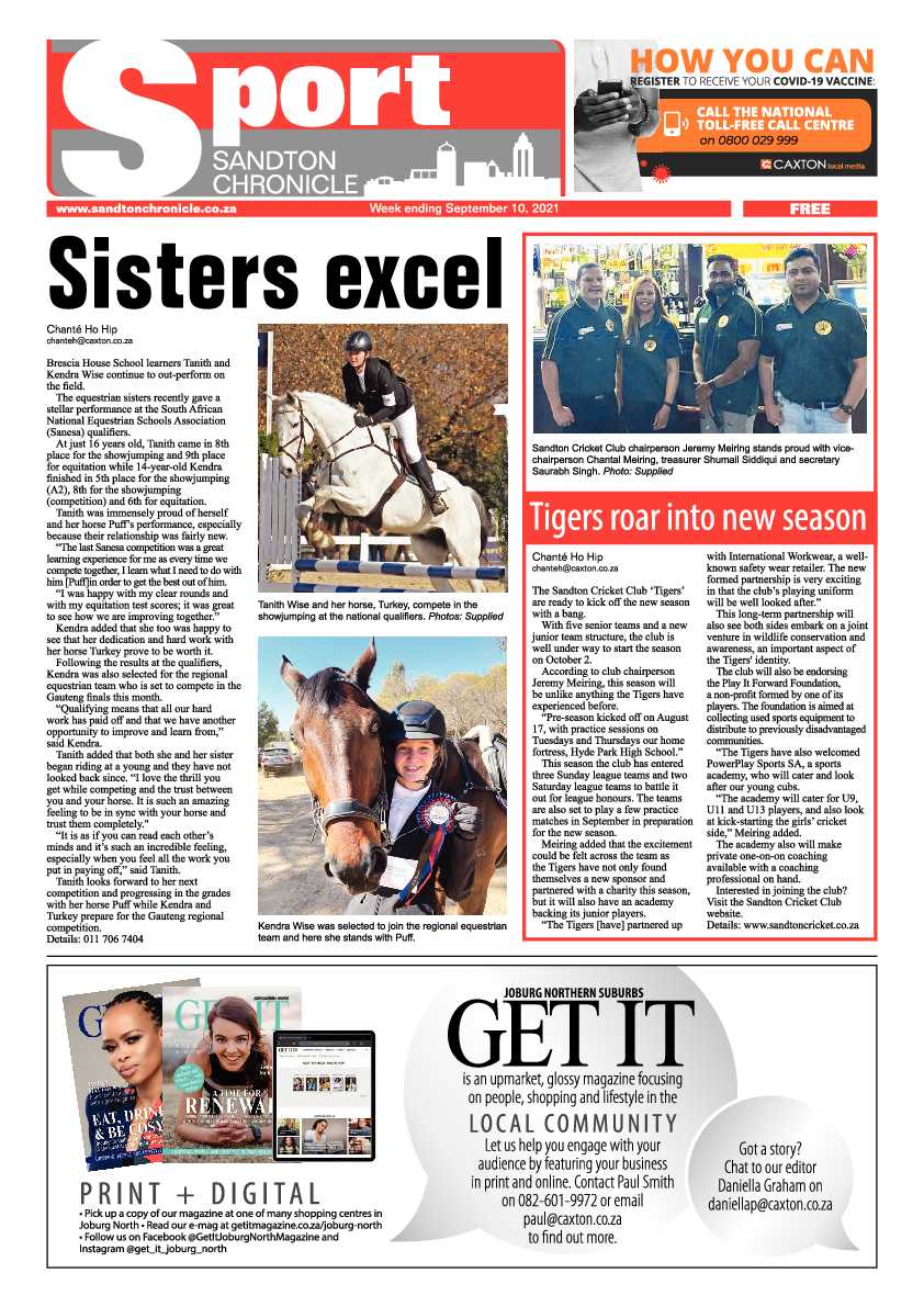 Sandton Chronicle 10 September 2021 page 8