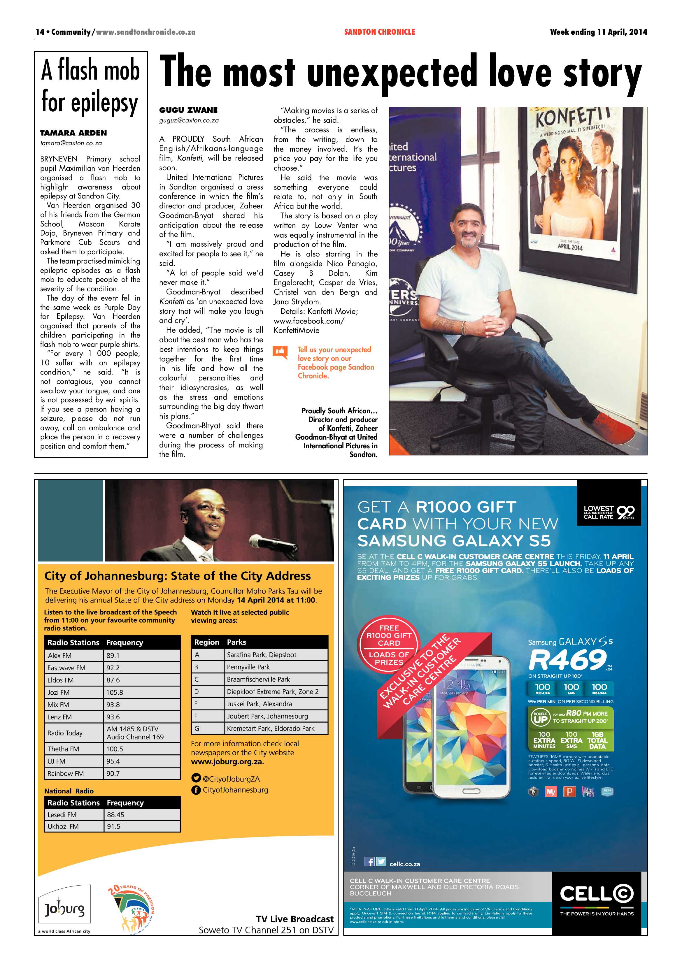Sandton Chronicle 11 April 2014 page 14