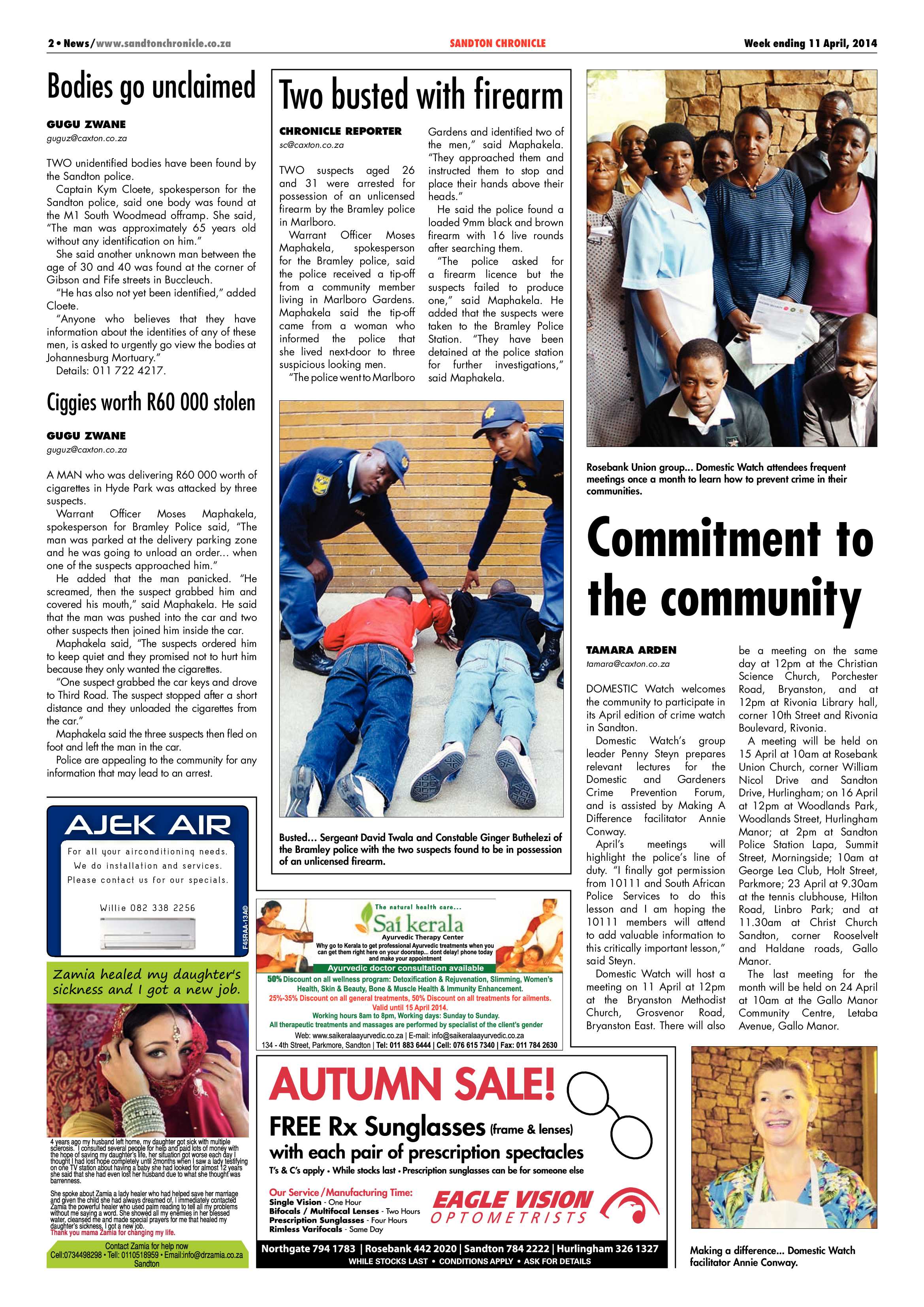 Sandton Chronicle 11 April 2014 page 2