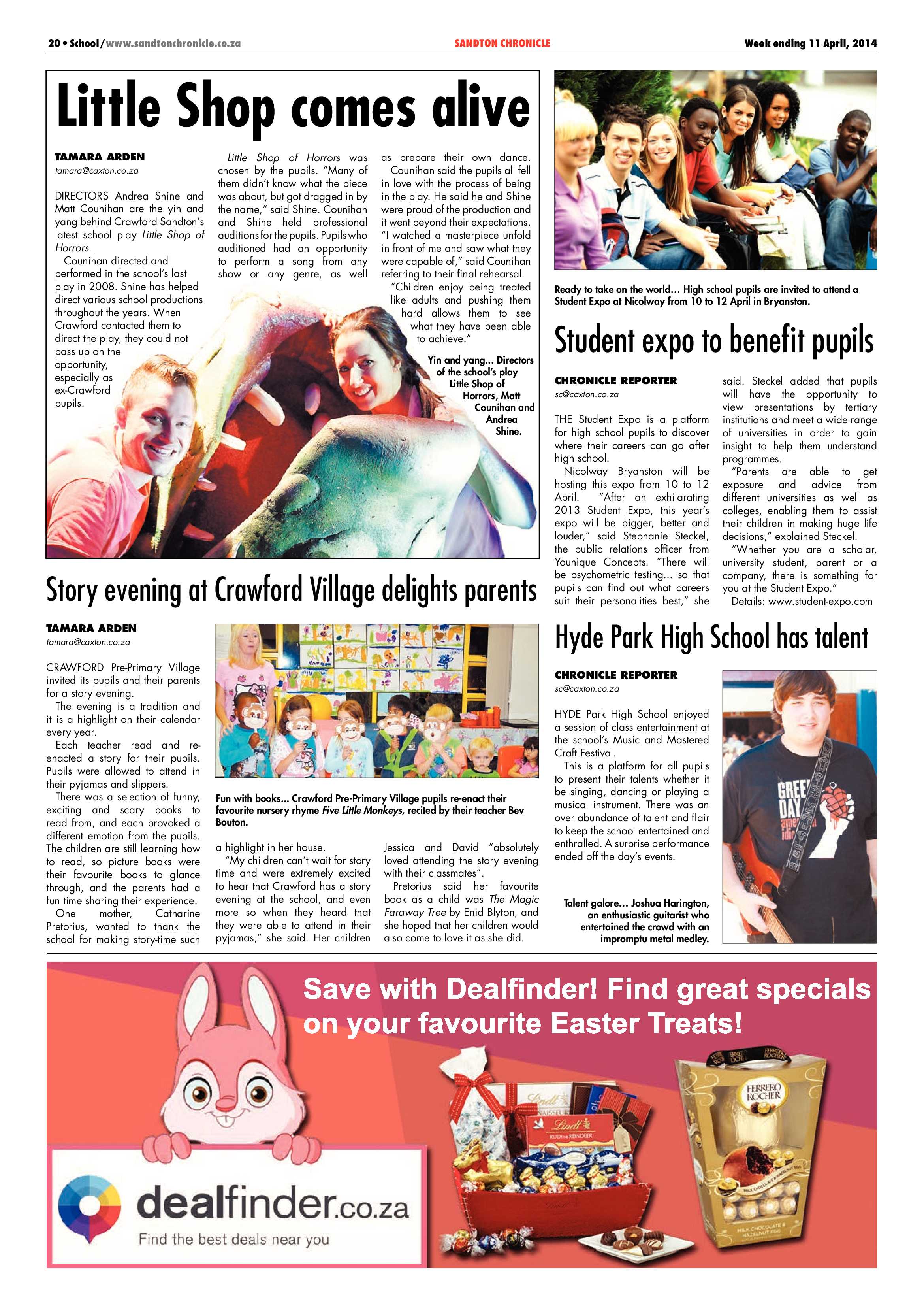 Sandton Chronicle 11 April 2014 page 44