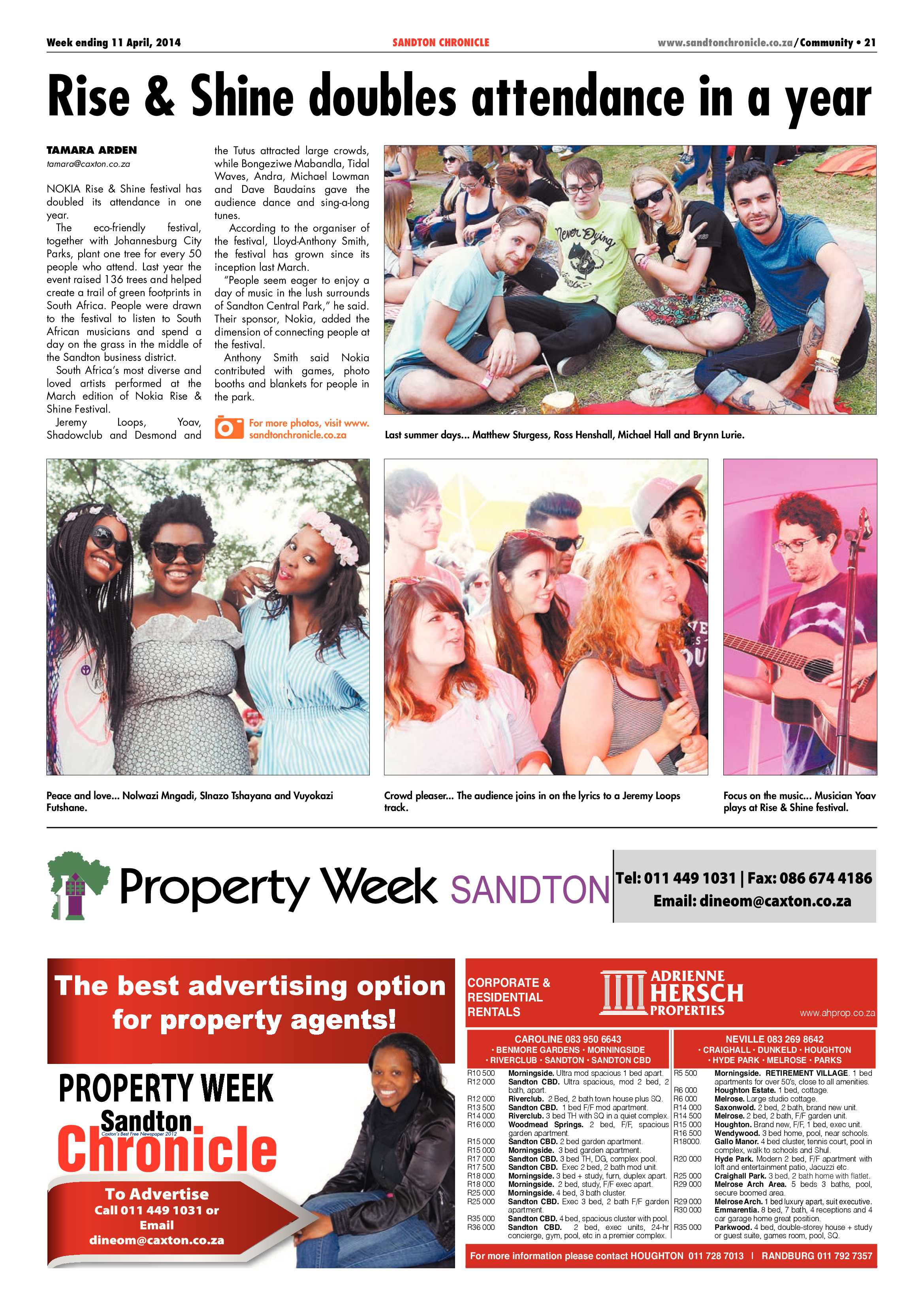 Sandton Chronicle 11 April 2014 page 45