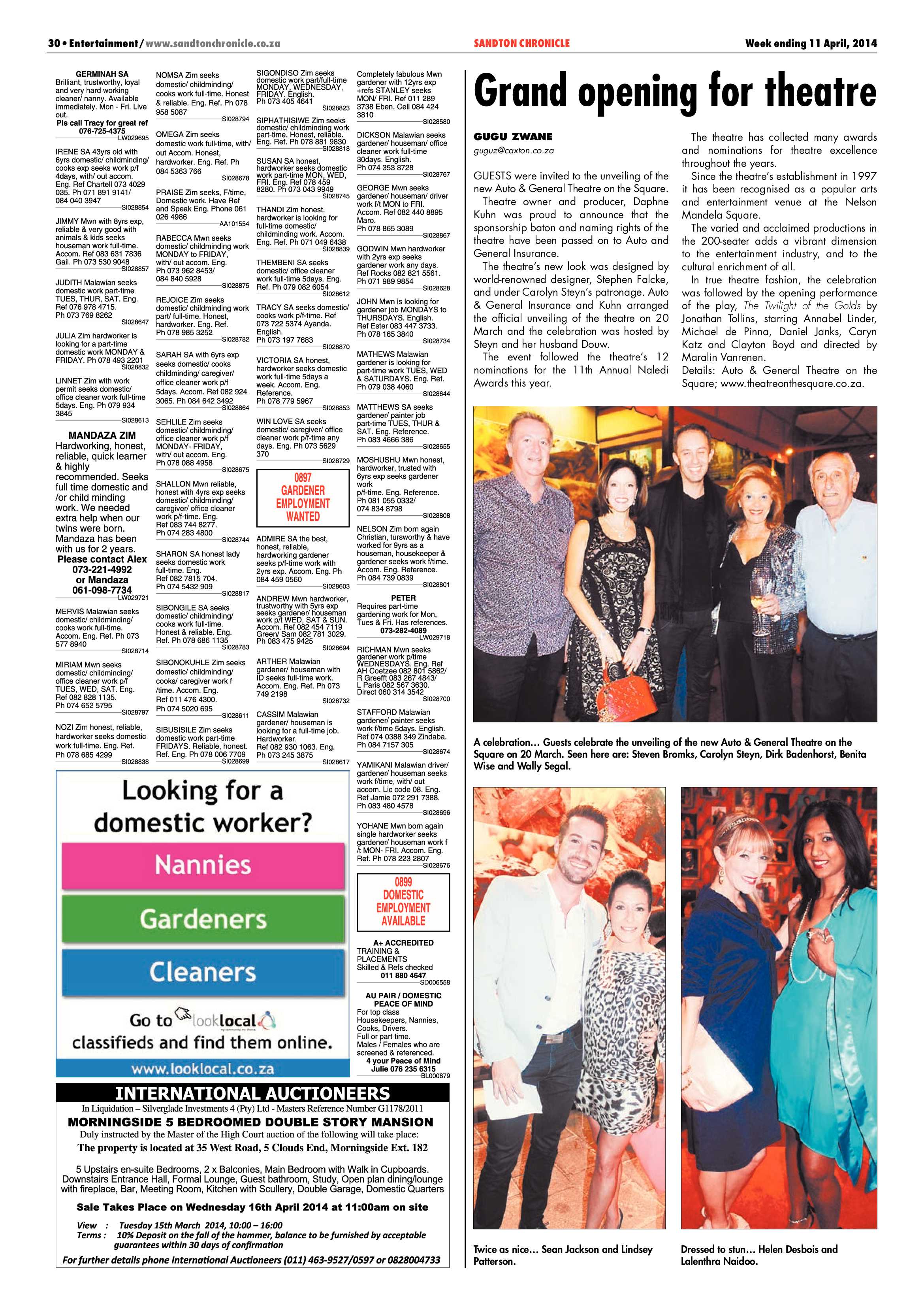 Sandton Chronicle 11 April 2014 page 54