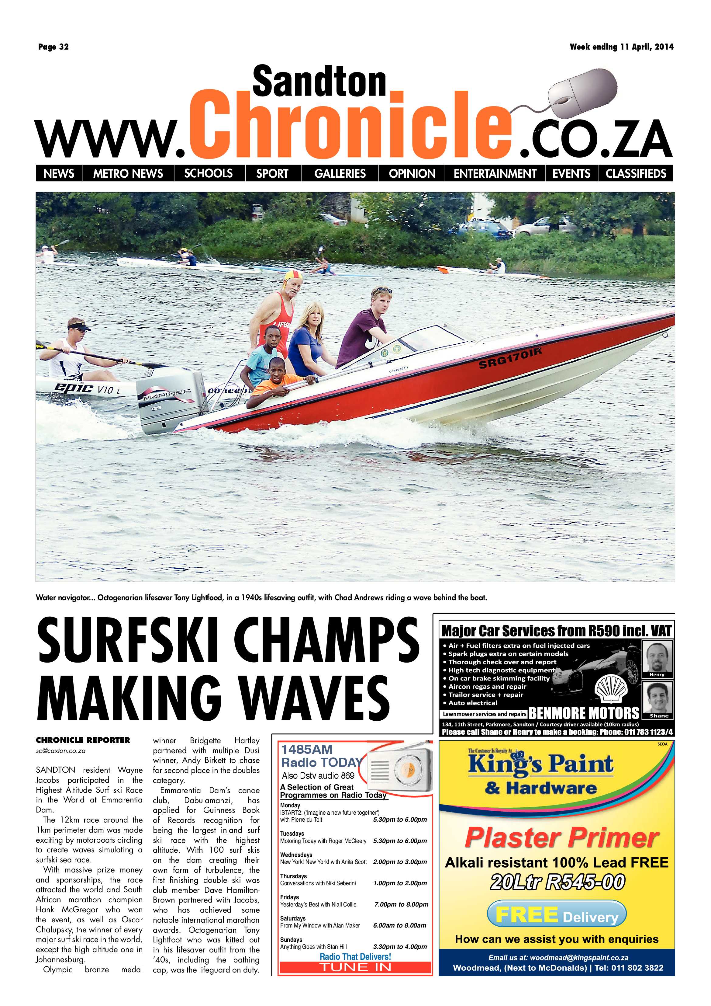 Sandton Chronicle 11 April 2014 page 56