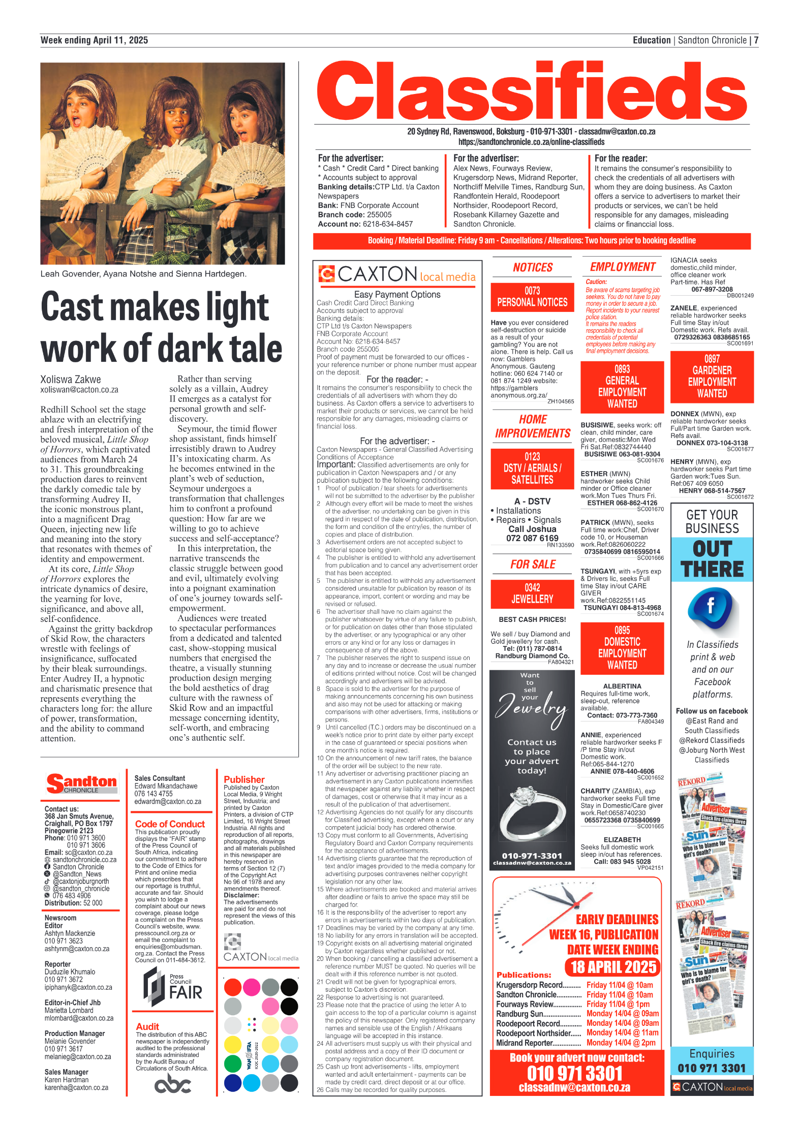 Sandton Chronicle 11 April 2025 page 7