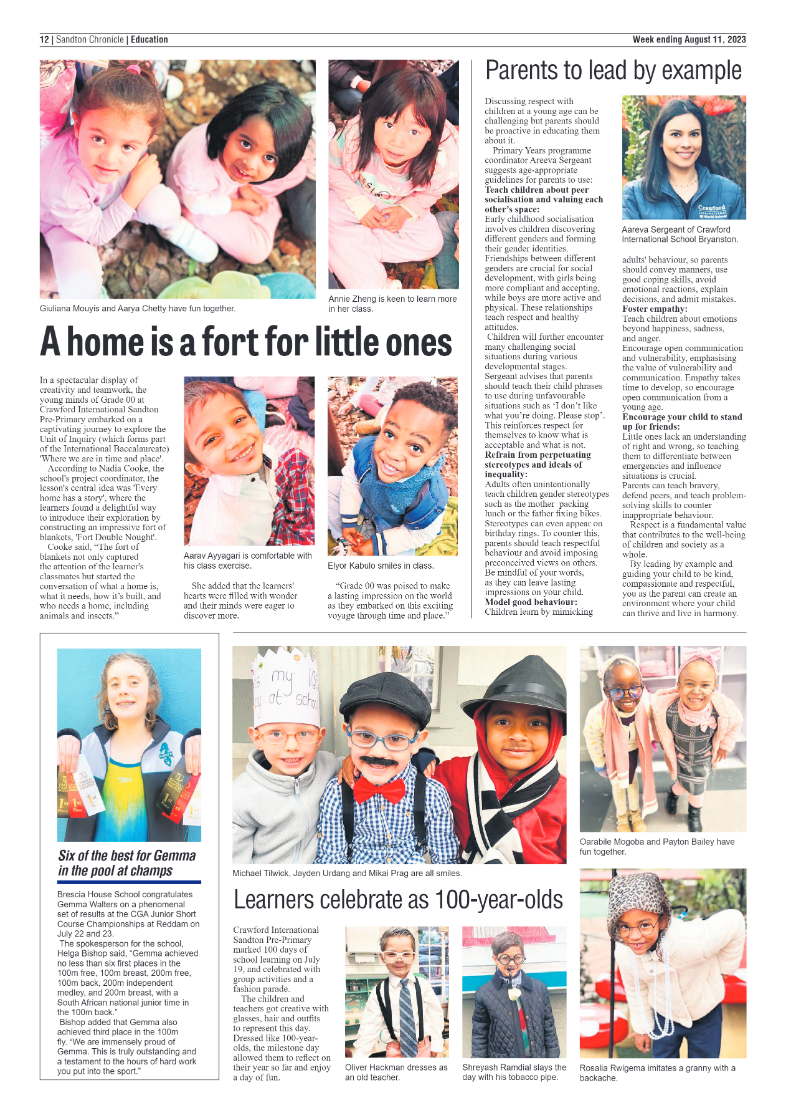 Sandton Chronicle 11 August 2023 page 12