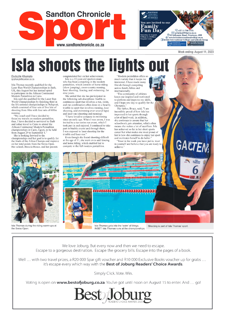 Sandton Chronicle 11 August 2023 page 16