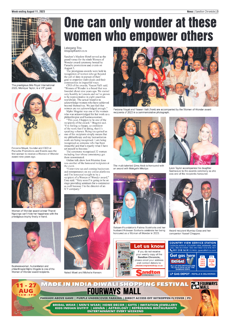Sandton Chronicle 11 August 2023 page 3