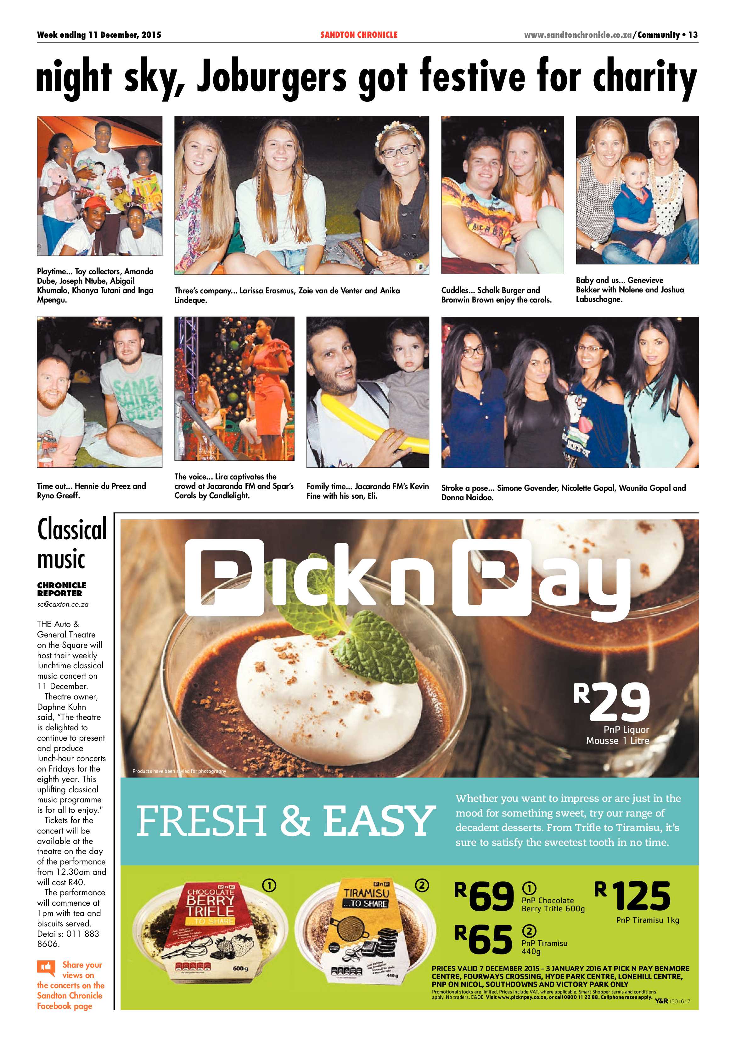 Sandton Chronicle 11 December 2015 page 13