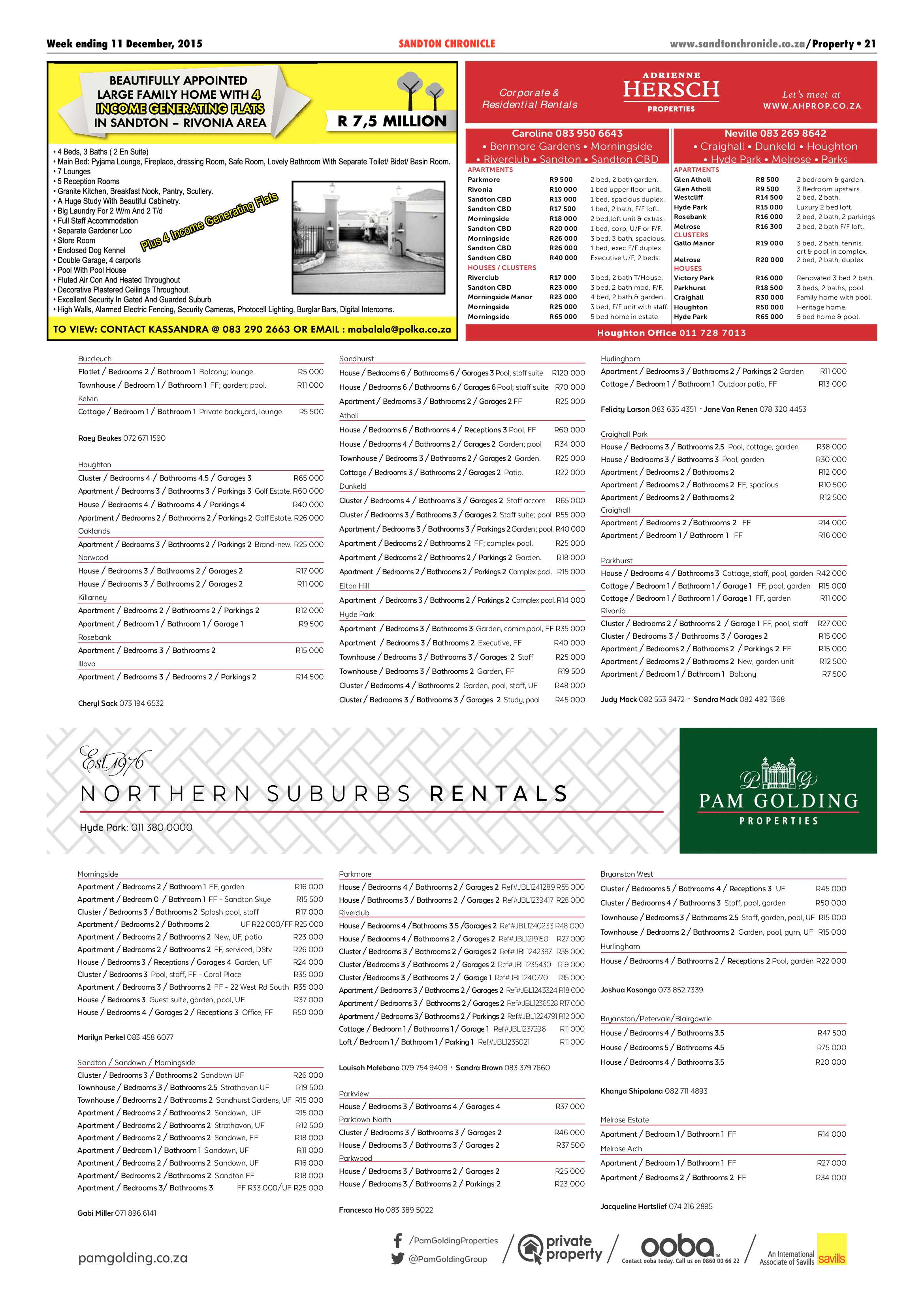 Sandton Chronicle 11 December 2015 page 21