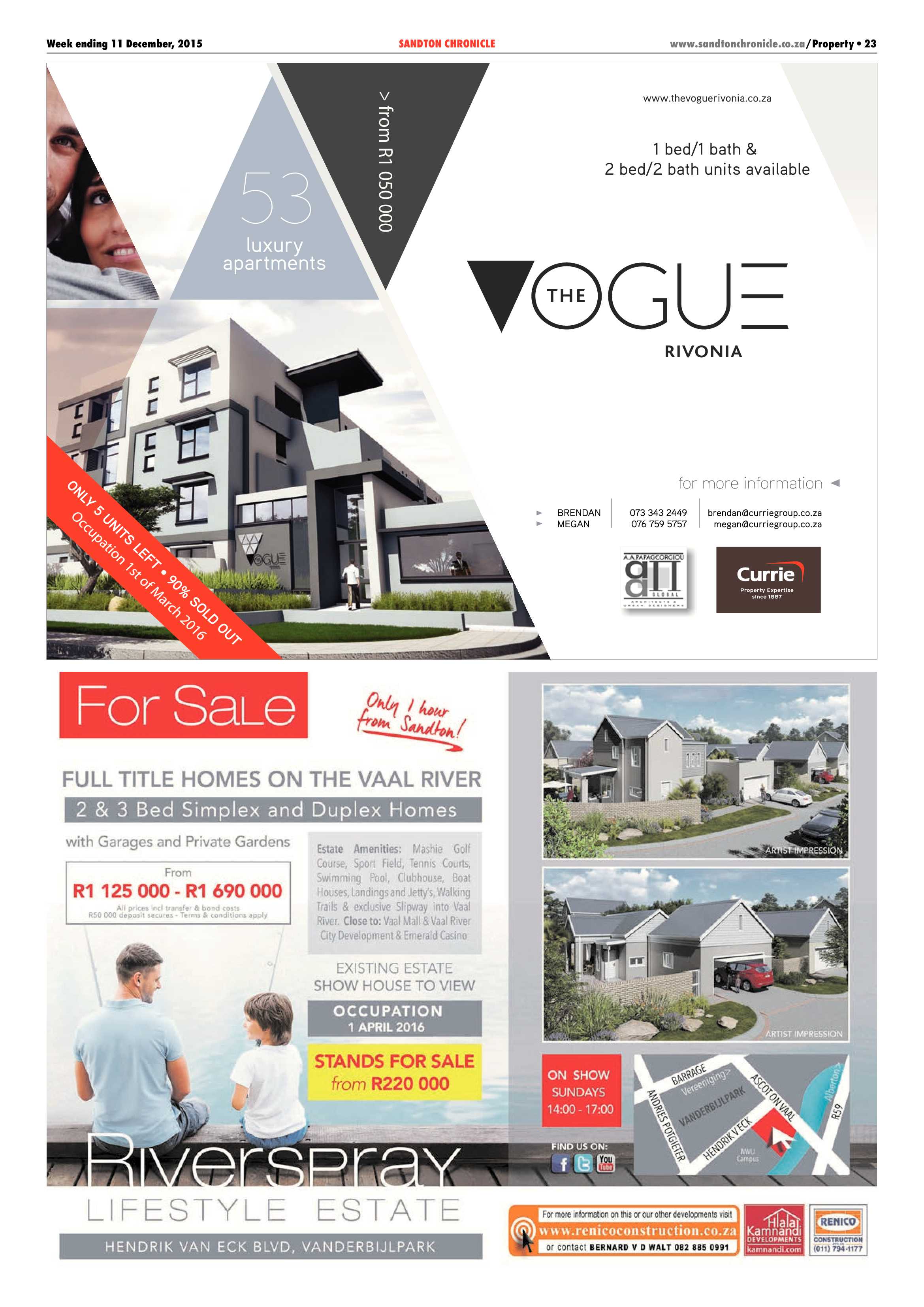 Sandton Chronicle 11 December 2015 page 23