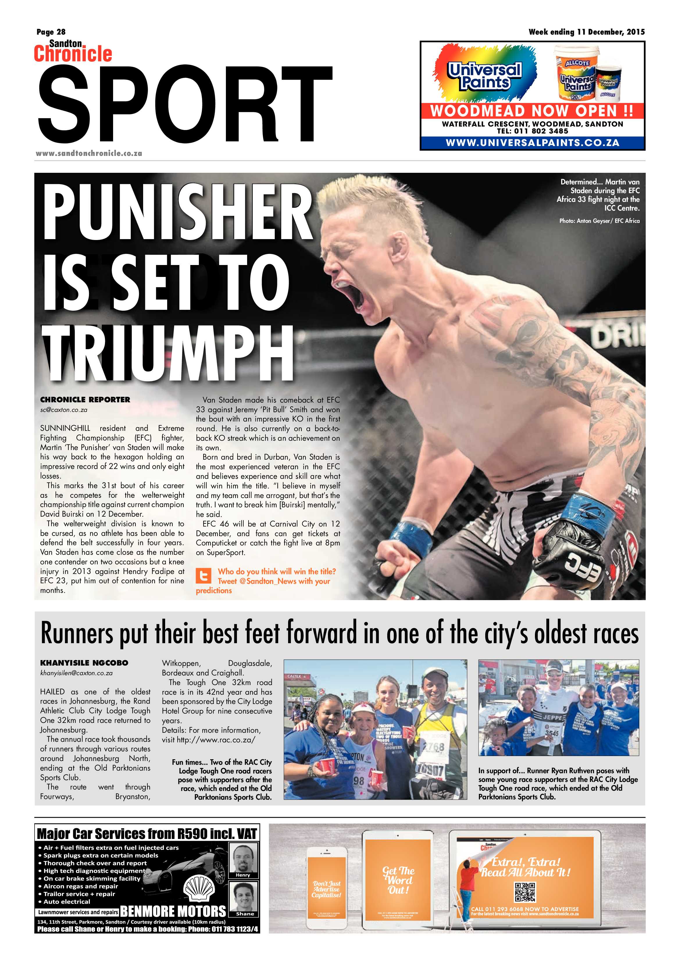 Sandton Chronicle 11 December 2015 page 28