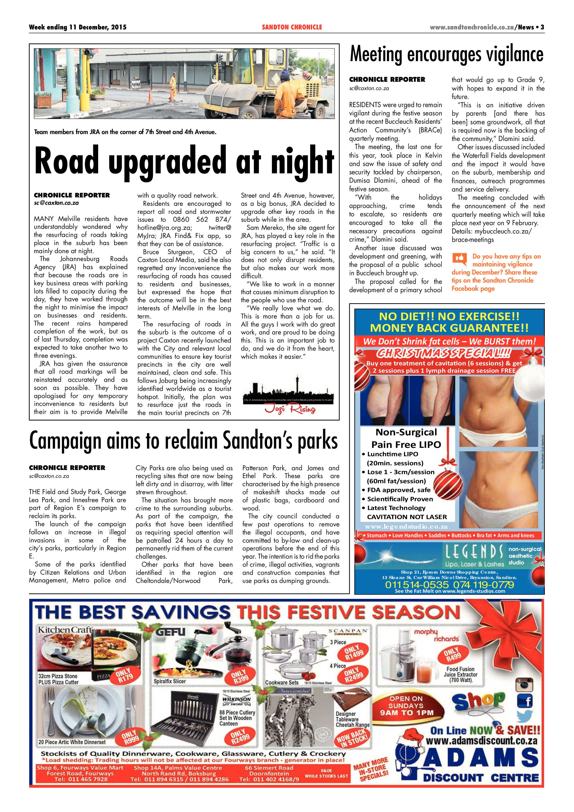 Sandton Chronicle 11 December 2015 page 3