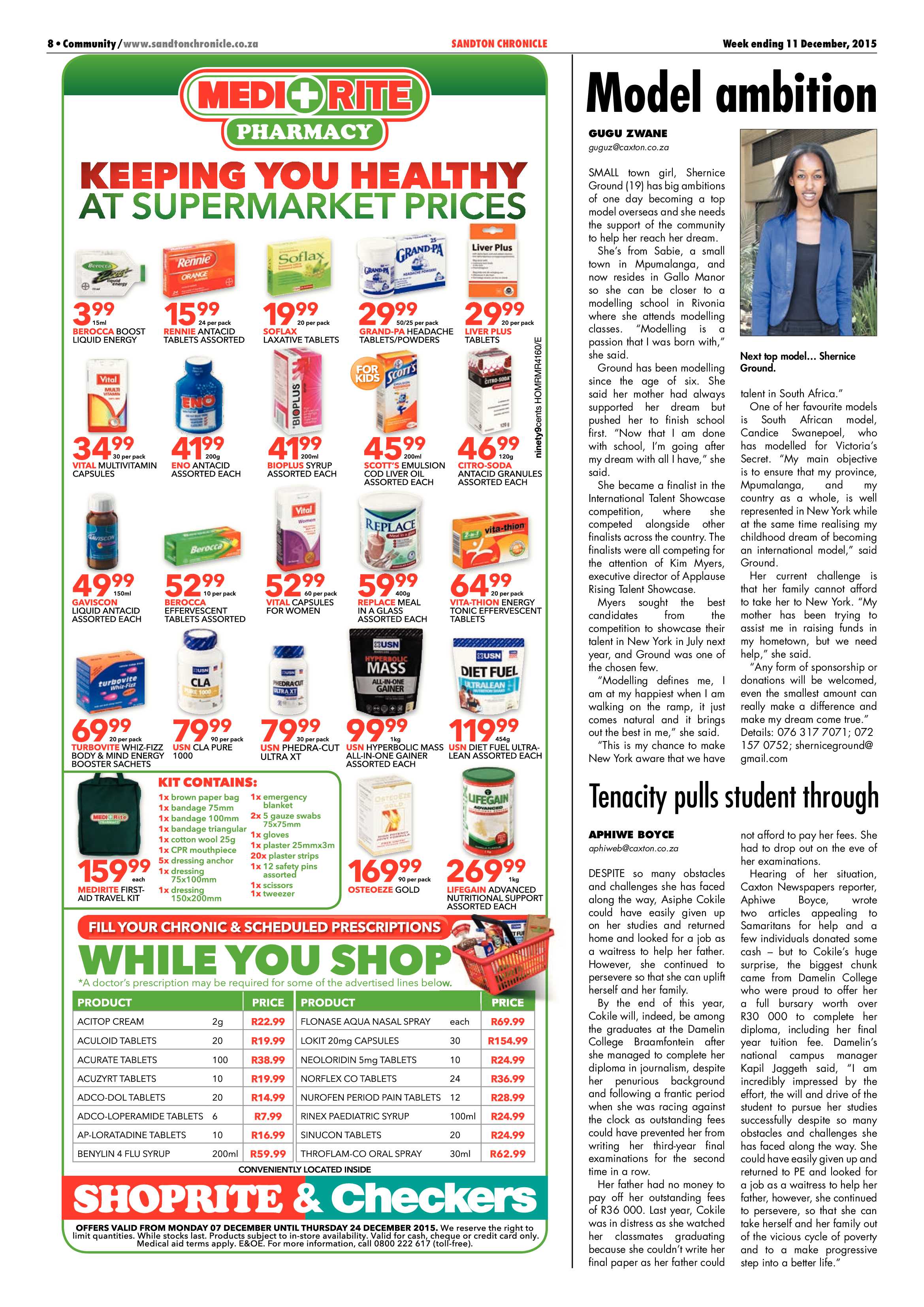Sandton Chronicle 11 December 2015 page 8