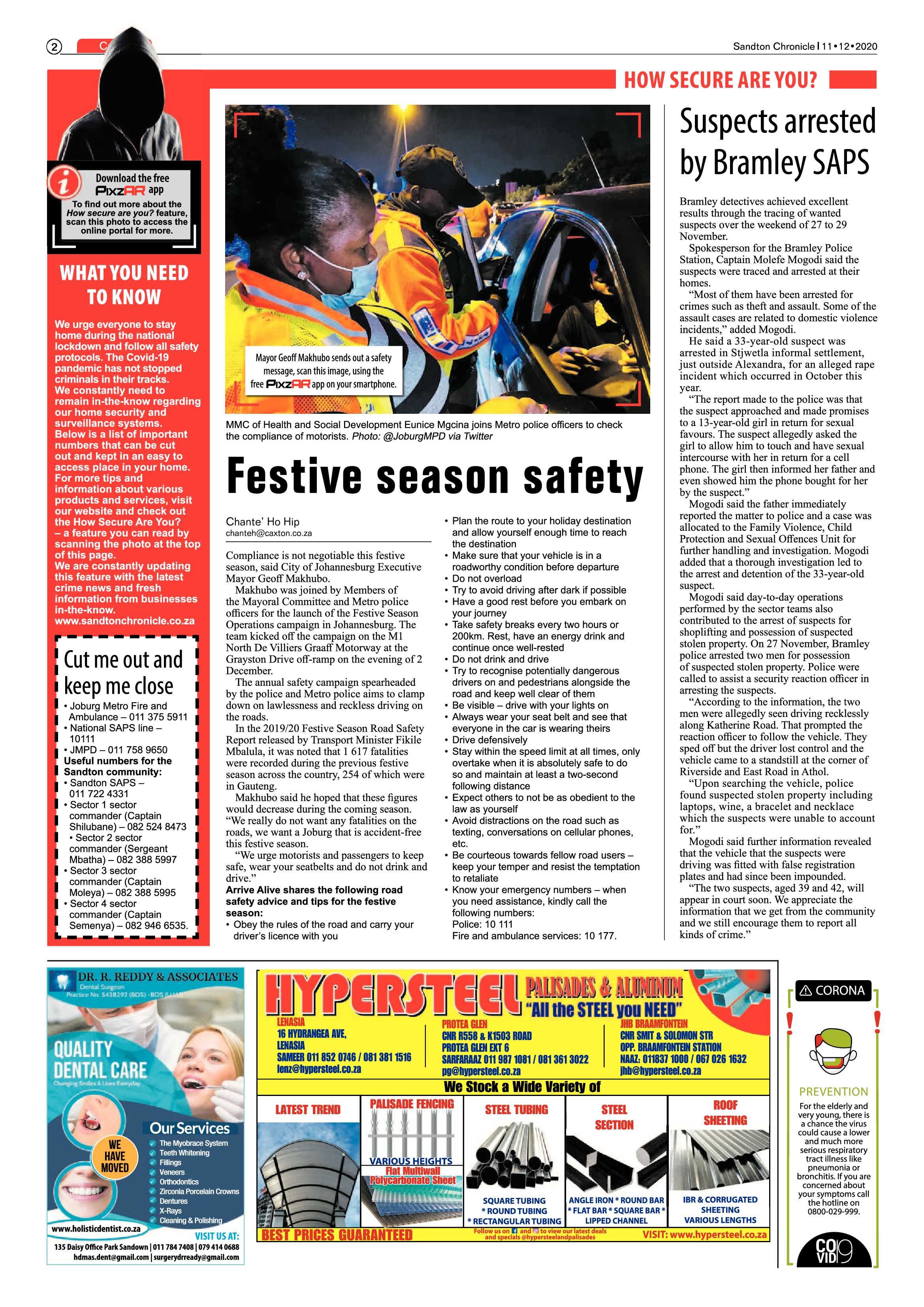 Sandton Chronicle 11 December 2020 page 2