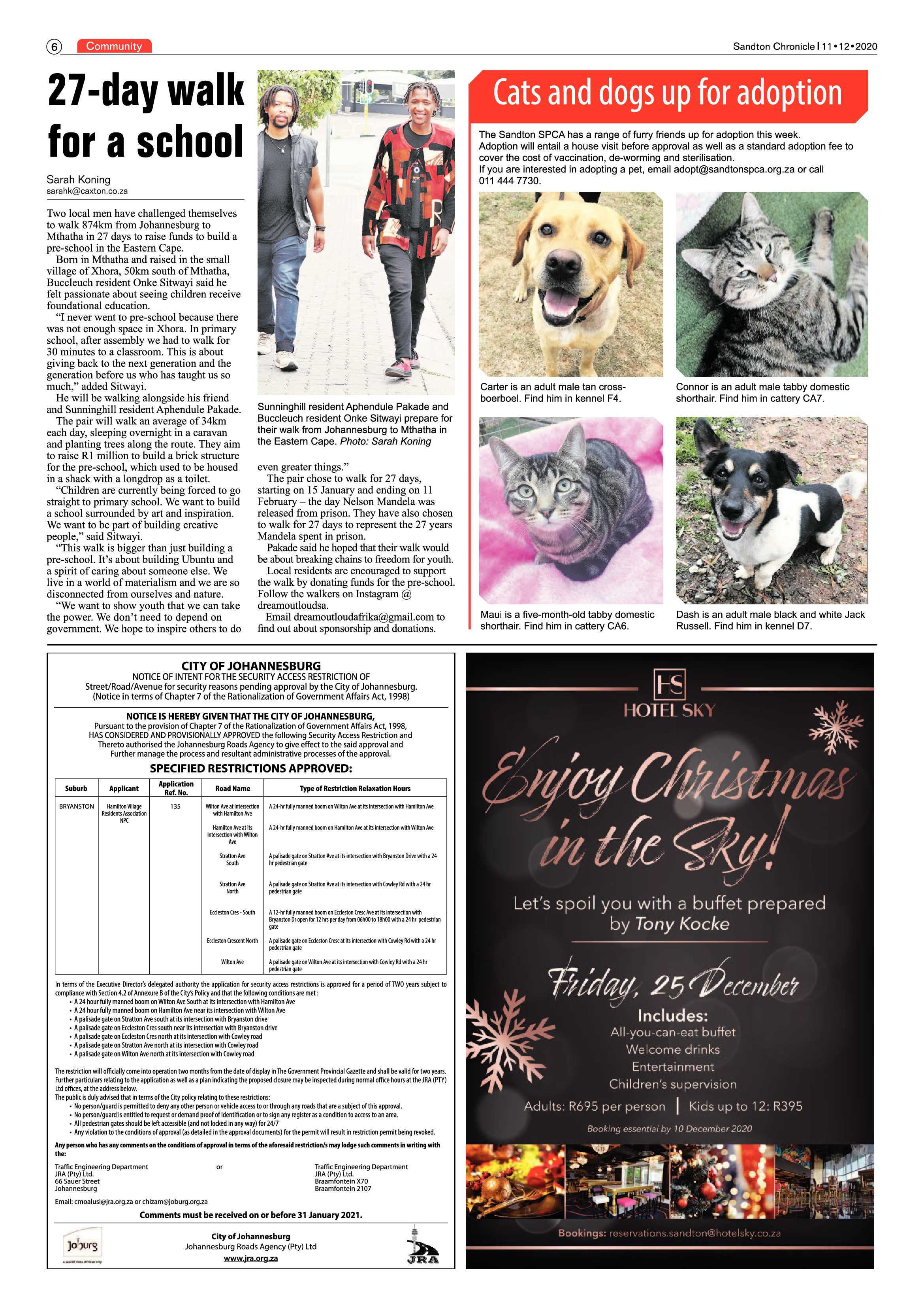 Sandton Chronicle 11 December 2020 page 6