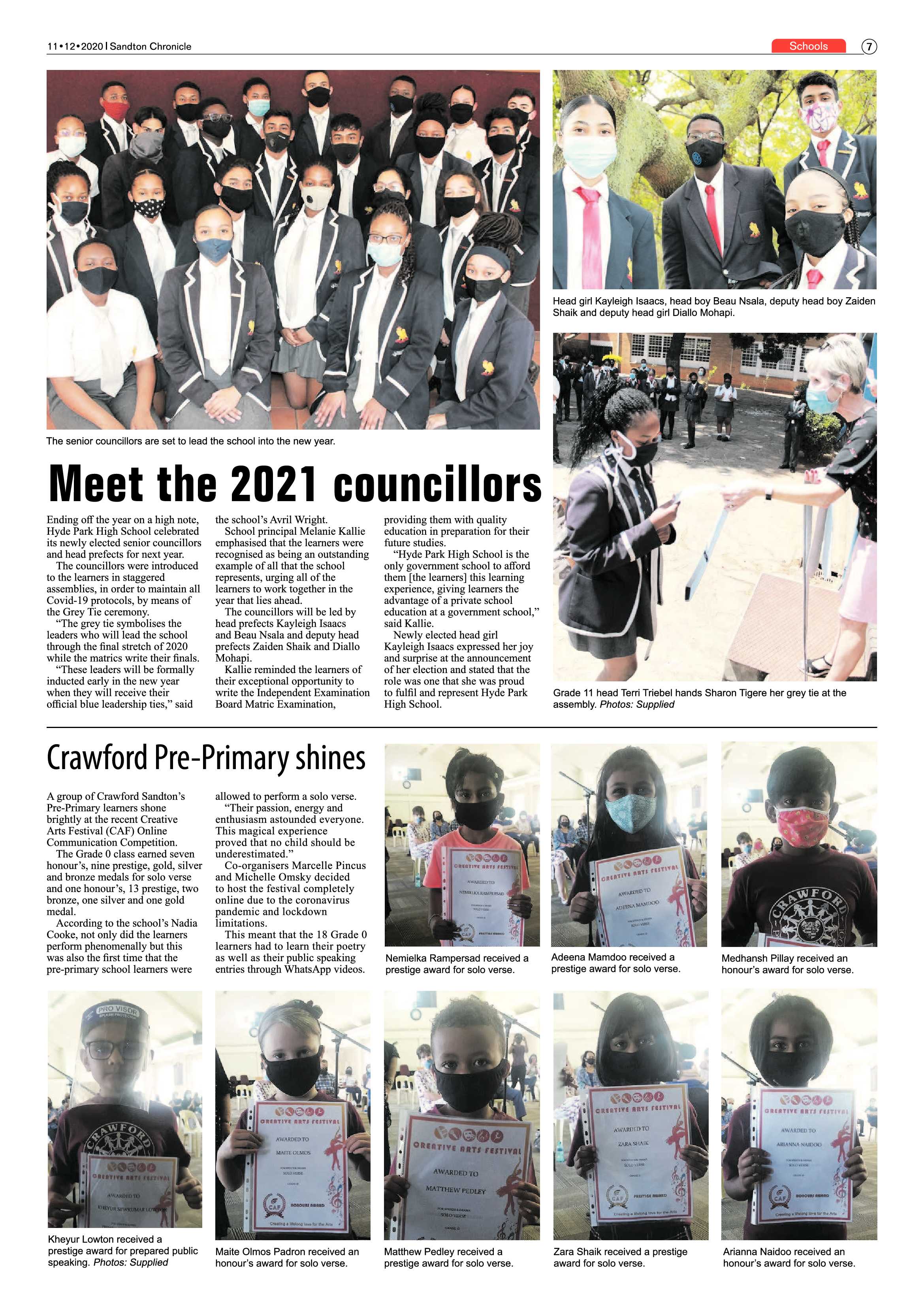 Sandton Chronicle 11 December 2020 page 7