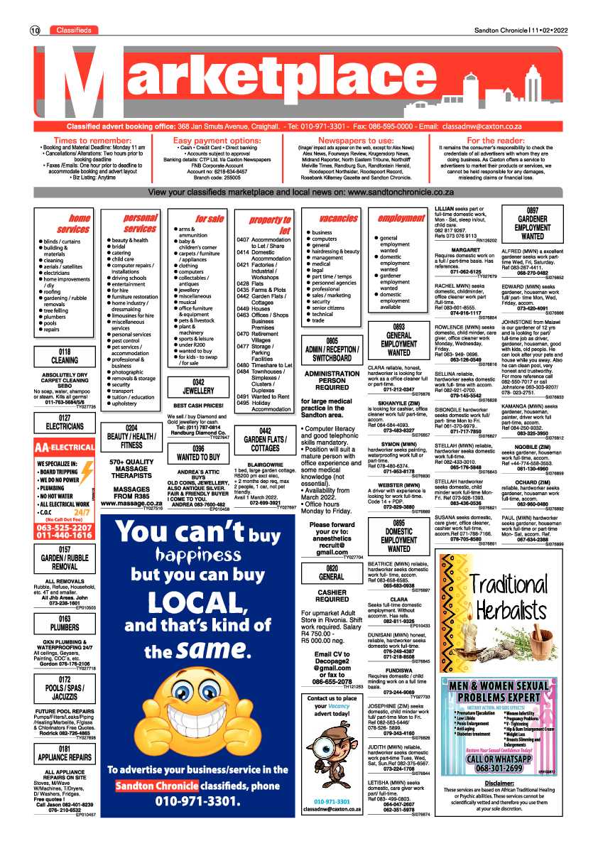 Sandton Chronicle 11 February 2022 page 10