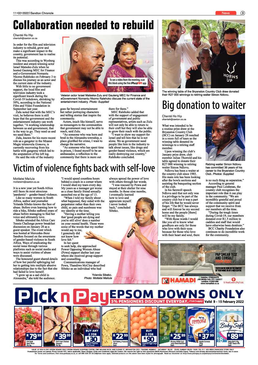 Sandton Chronicle 11 February 2022 page 3