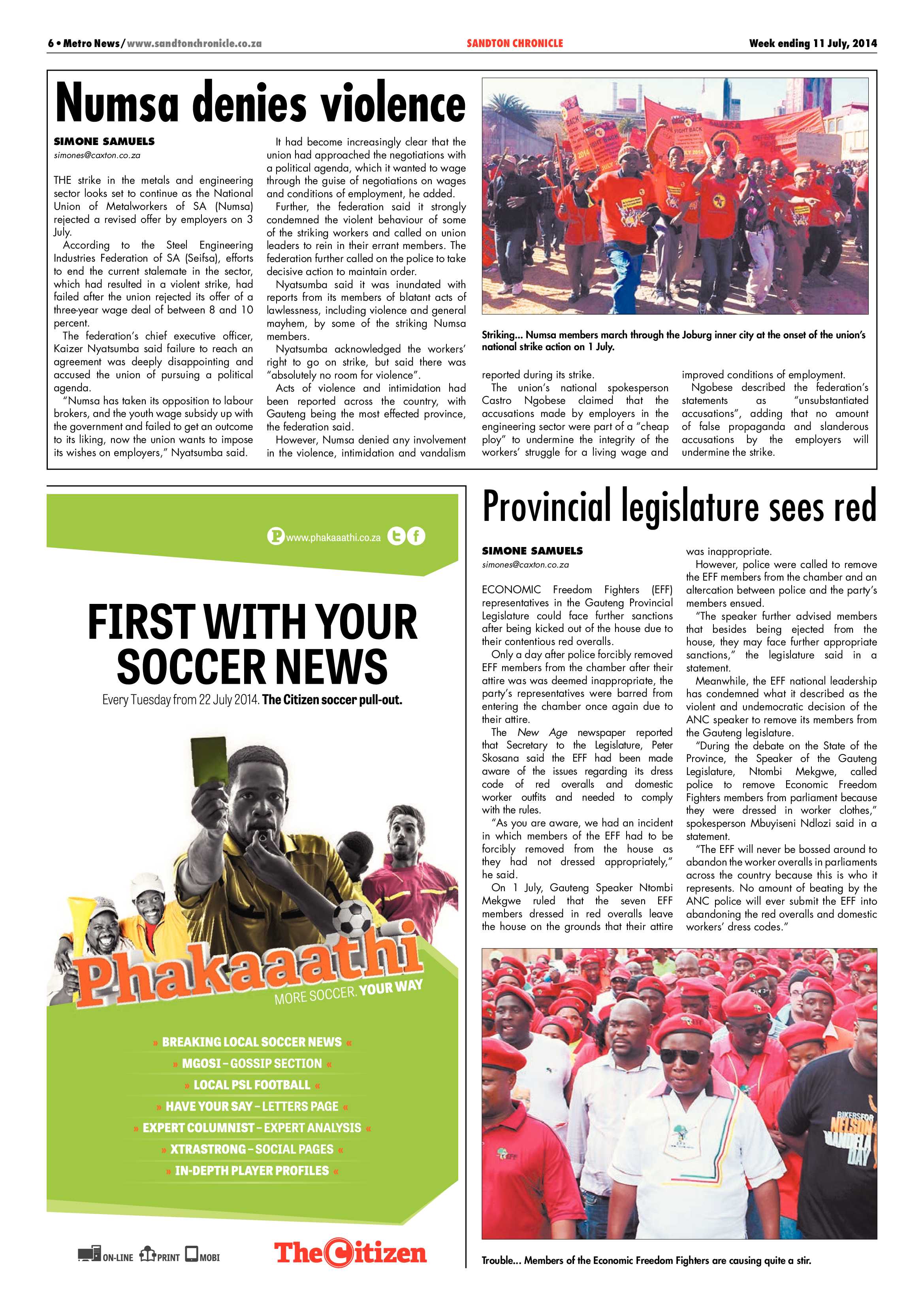 Sandton Chronicle 11 July 2014 page 6