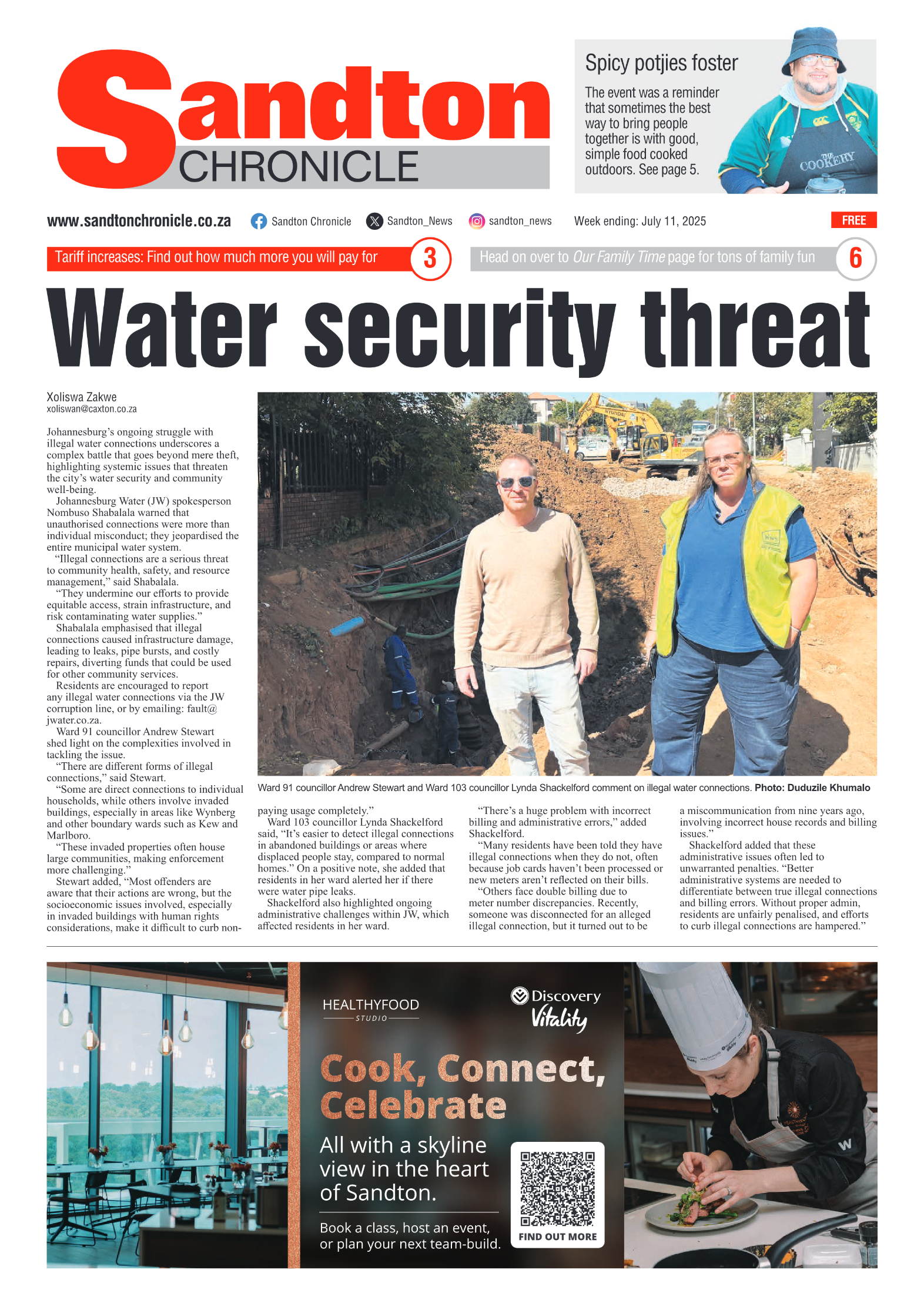 Sandton Chronicle 11 July 2025 page 1