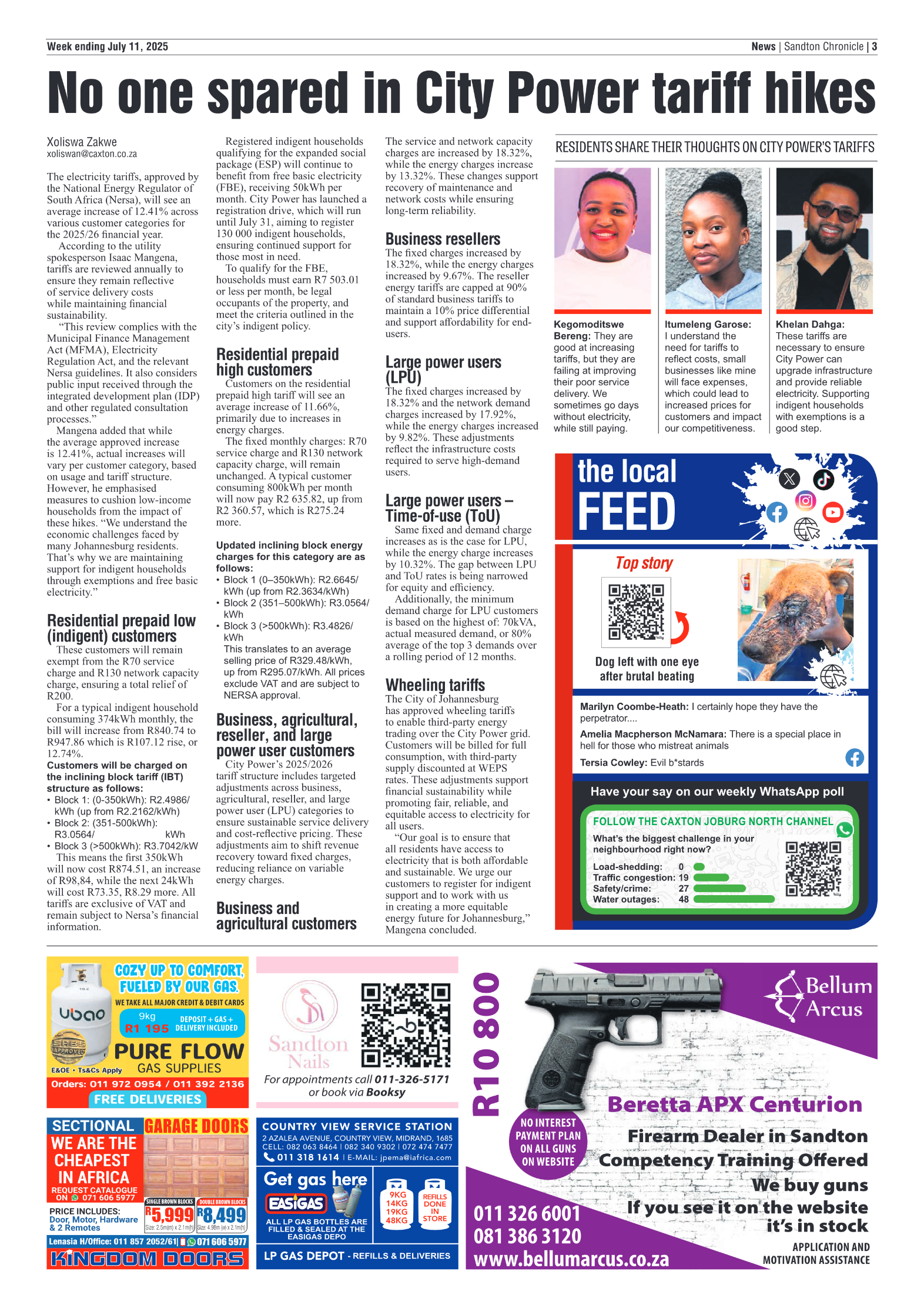 Sandton Chronicle 11 July 2025 page 3