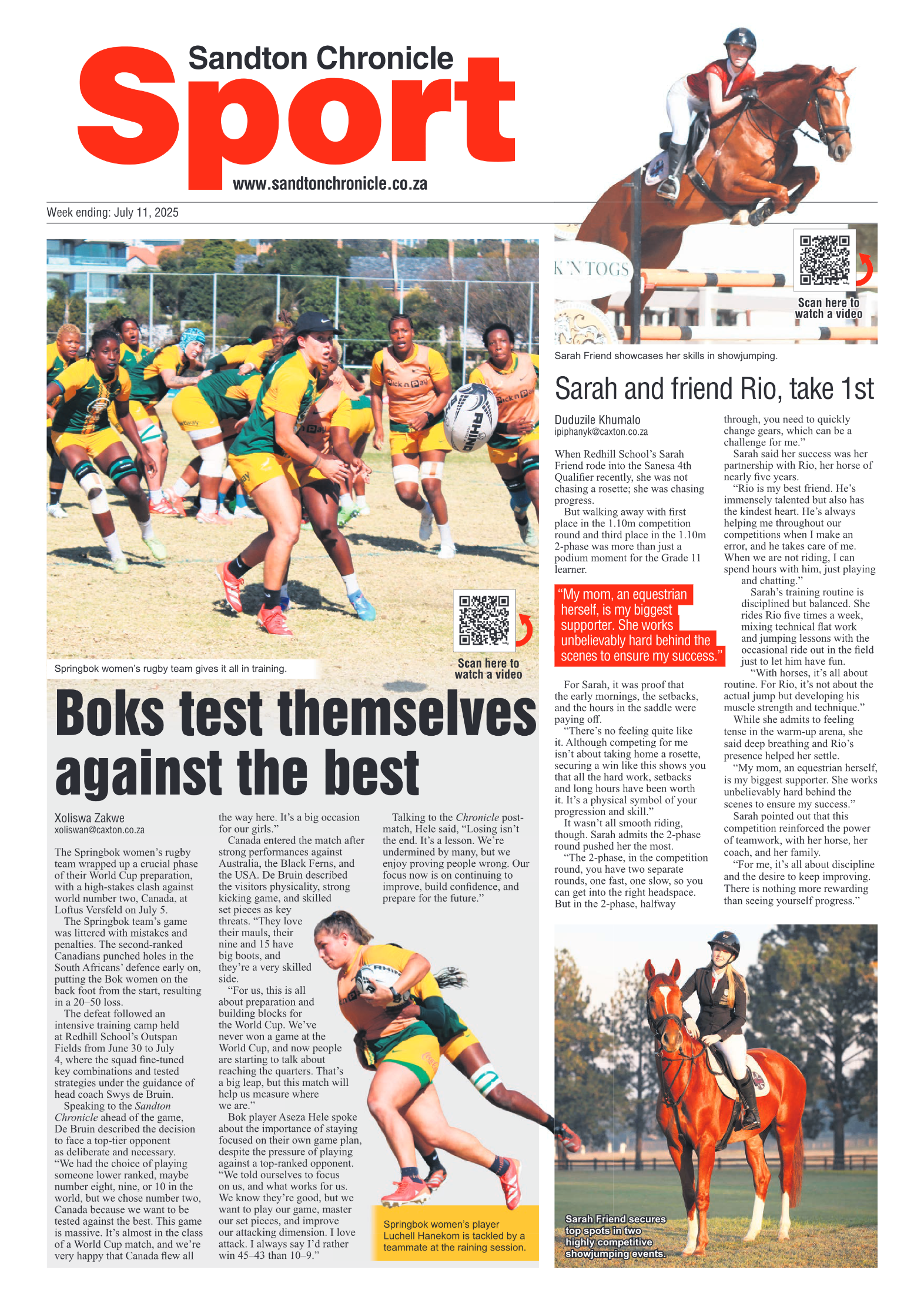 Sandton Chronicle 11 July 2025 page 8