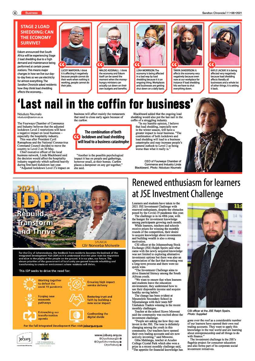 Sandton Chronicle 11 June 2021 page 6