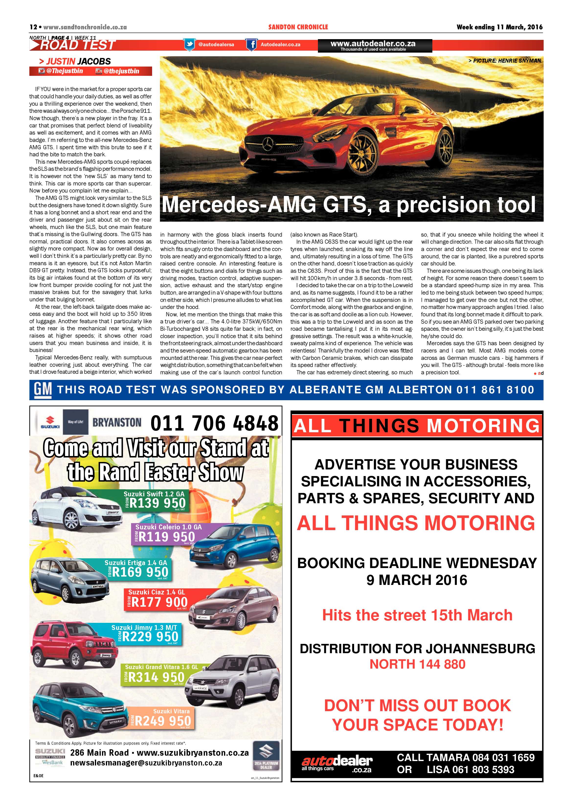 Sandton Chronicle 11 March 2016 page 12