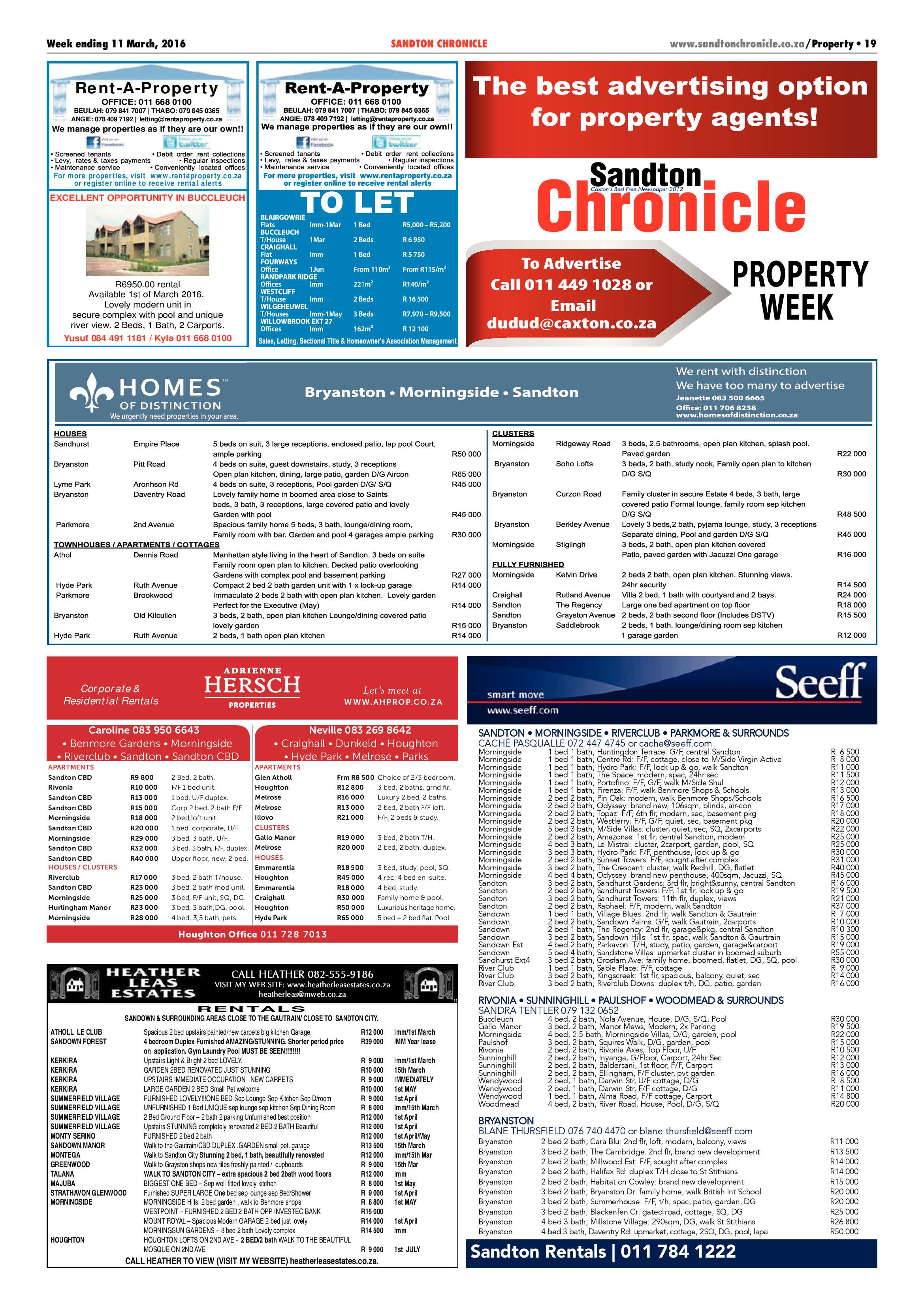 Sandton Chronicle 11 March 2016 page 19