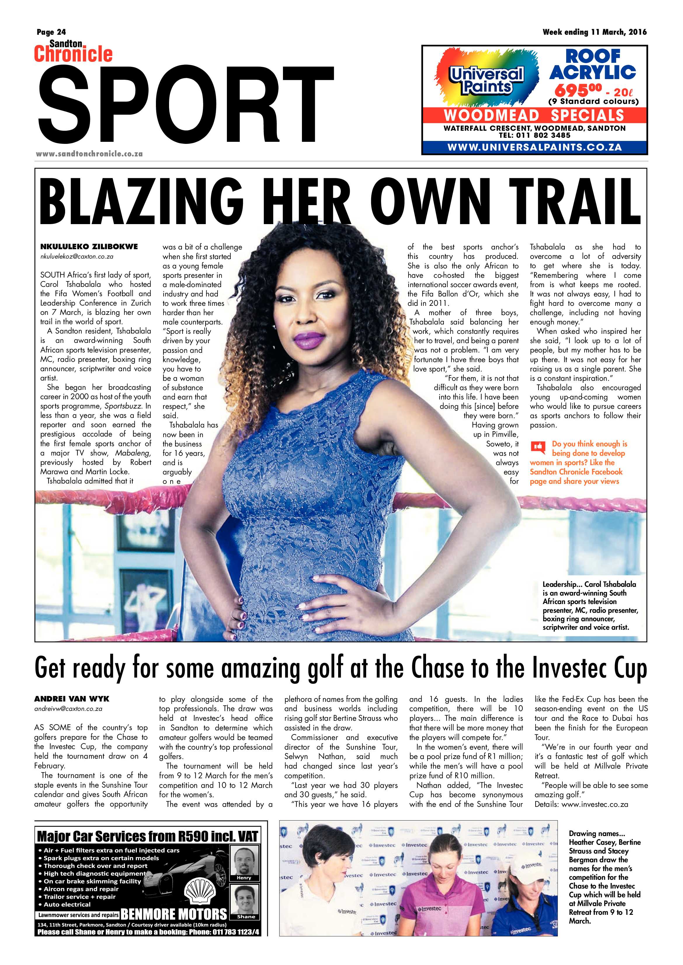 Sandton Chronicle 11 March 2016 page 24