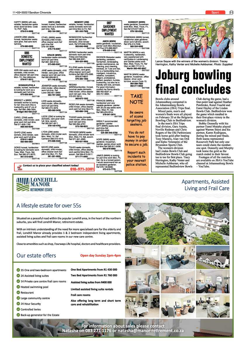 Sandton Chronicle 11 March 2022 page 11