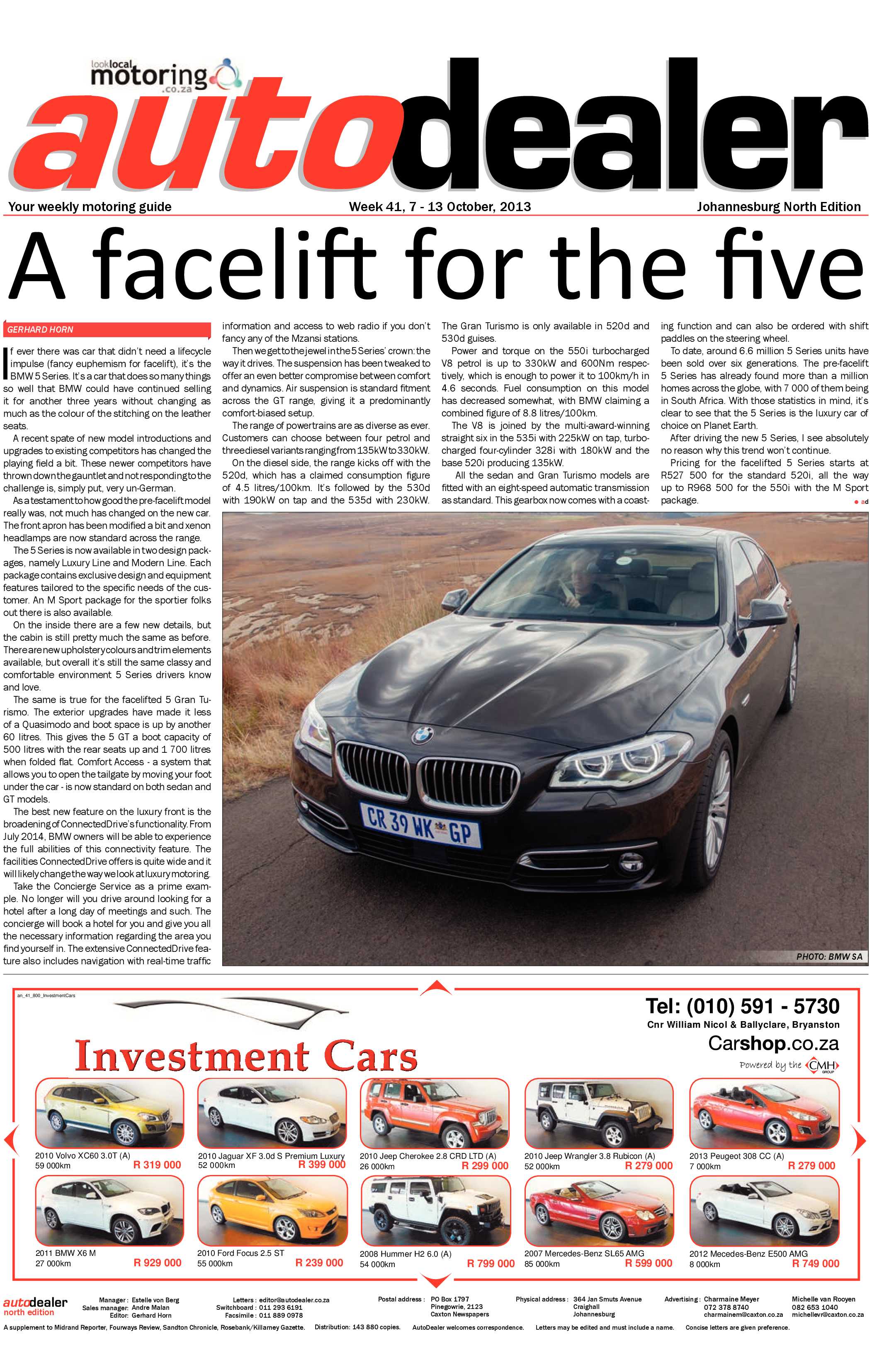 Sandton Chronicle 11 October 2013 page 19