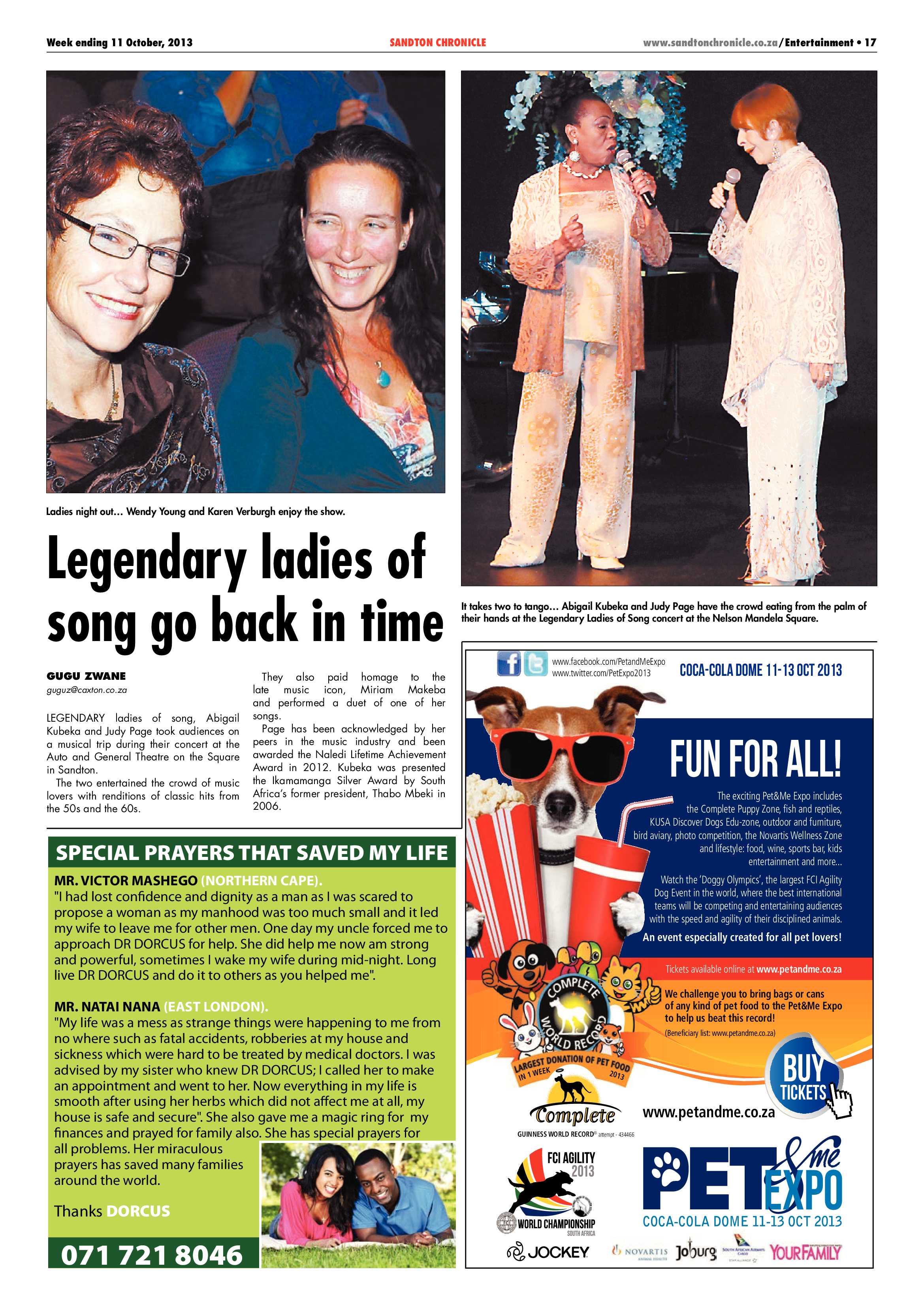 Sandton Chronicle 11 October 2013 page 37