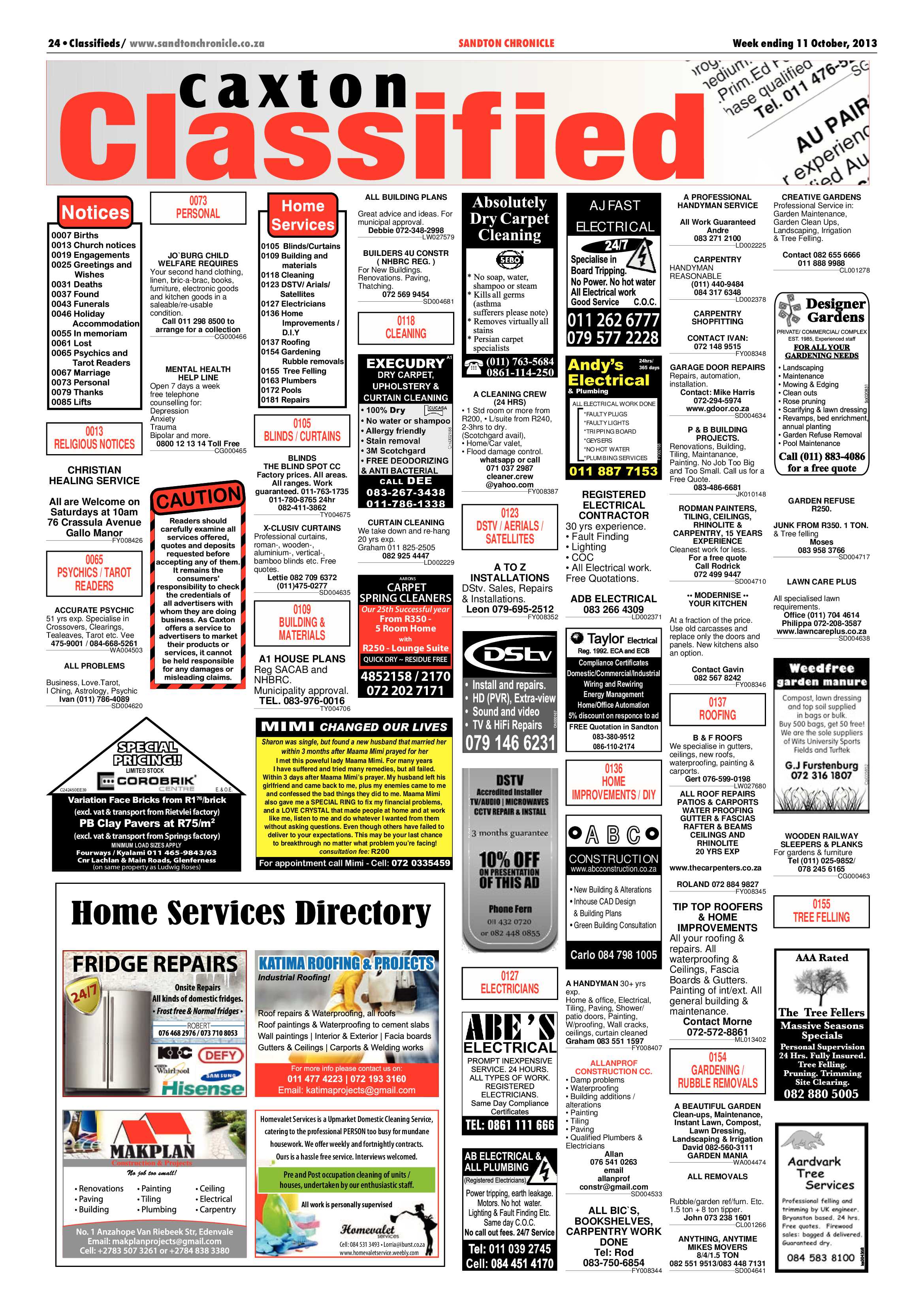 Sandton Chronicle 11 October 2013 page 44