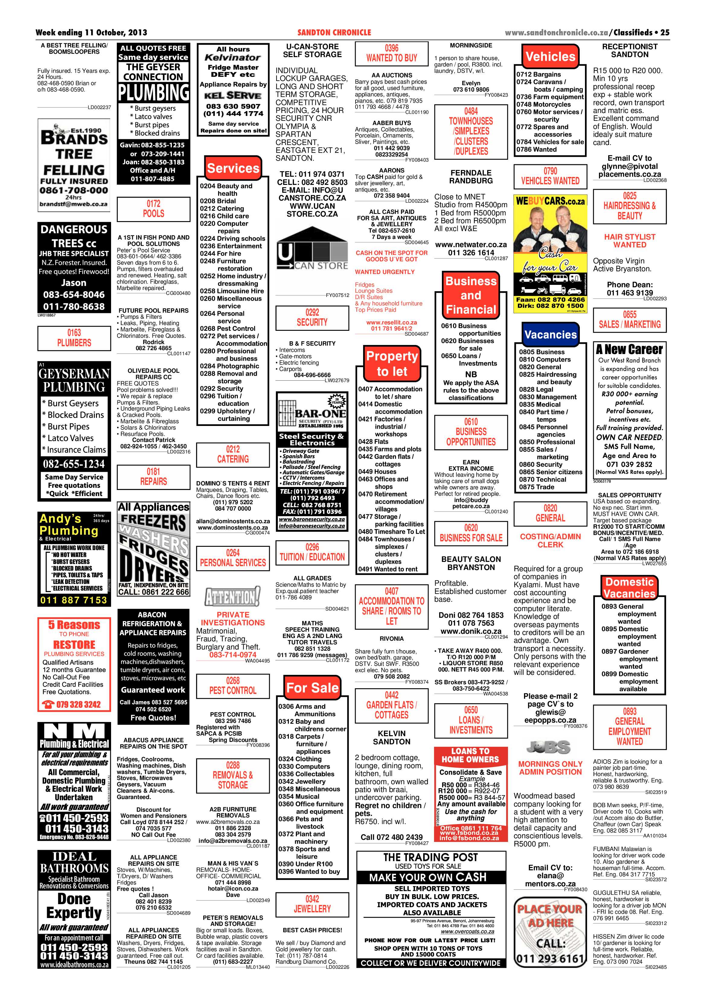 Sandton Chronicle 11 October 2013 page 45