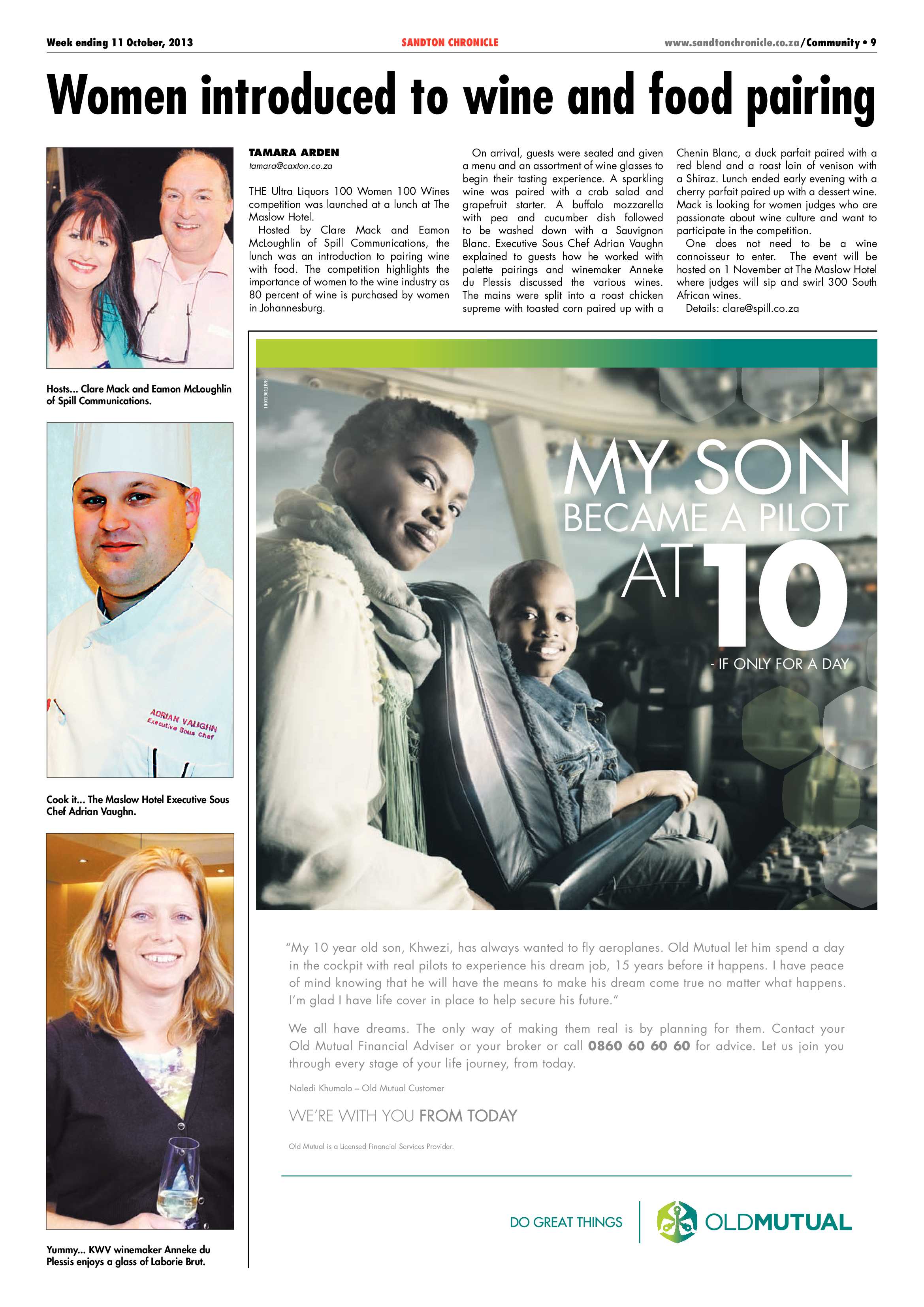 Sandton Chronicle 11 October 2013 page 9
