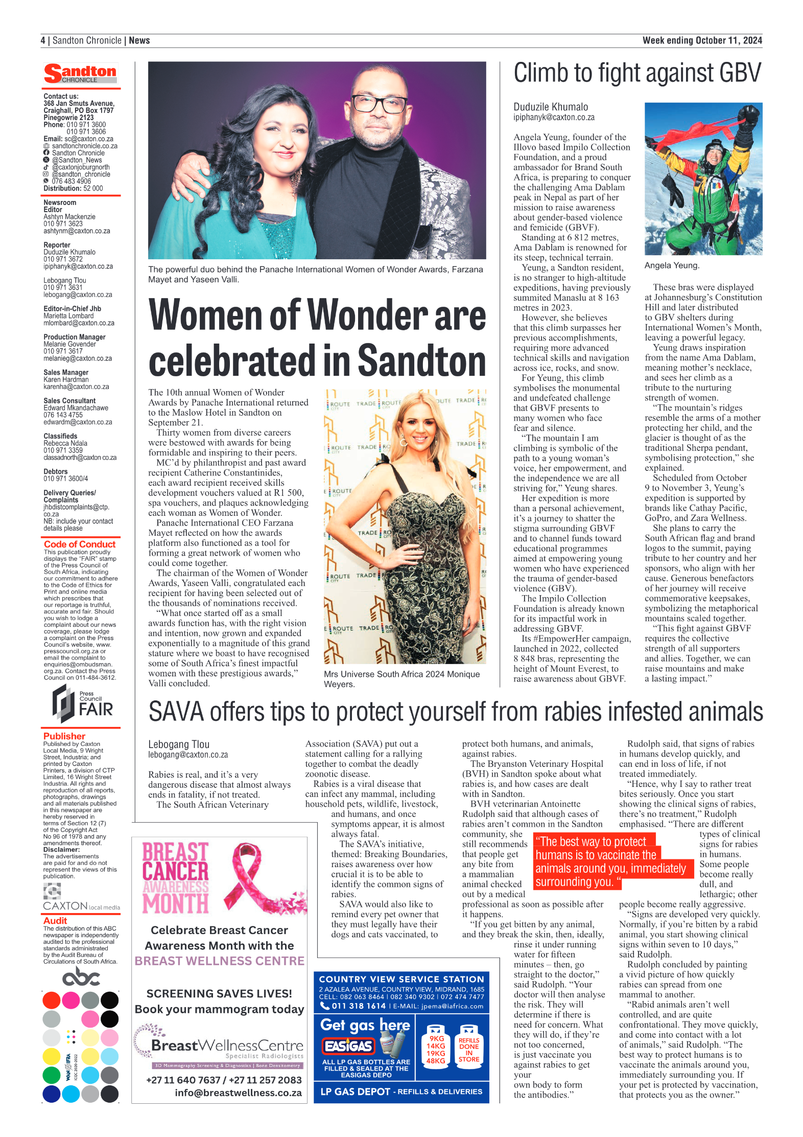 Sandton Chronicle 11 October 2024 page 4