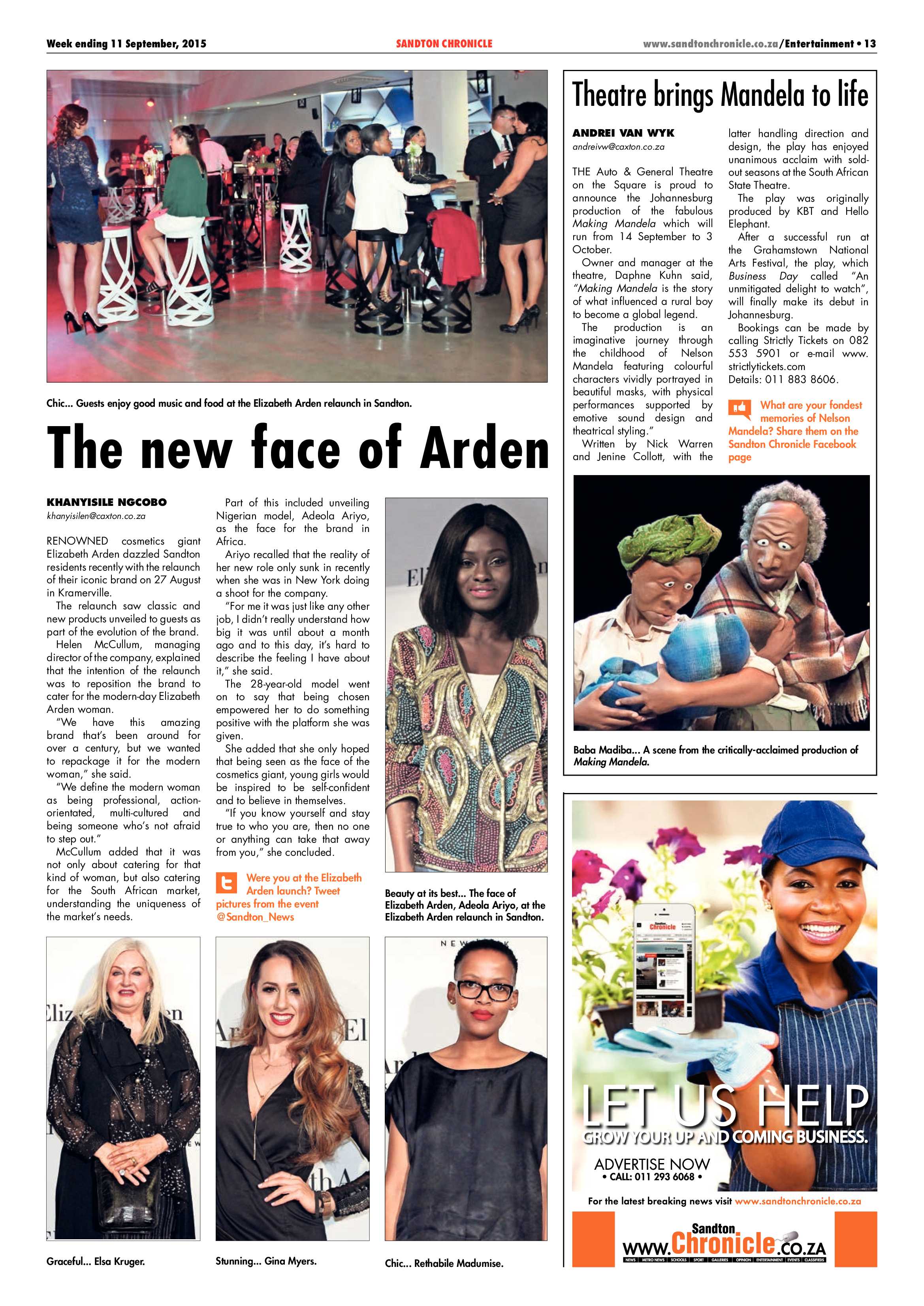 Sandton Chronicle 11 September 2015 page 13